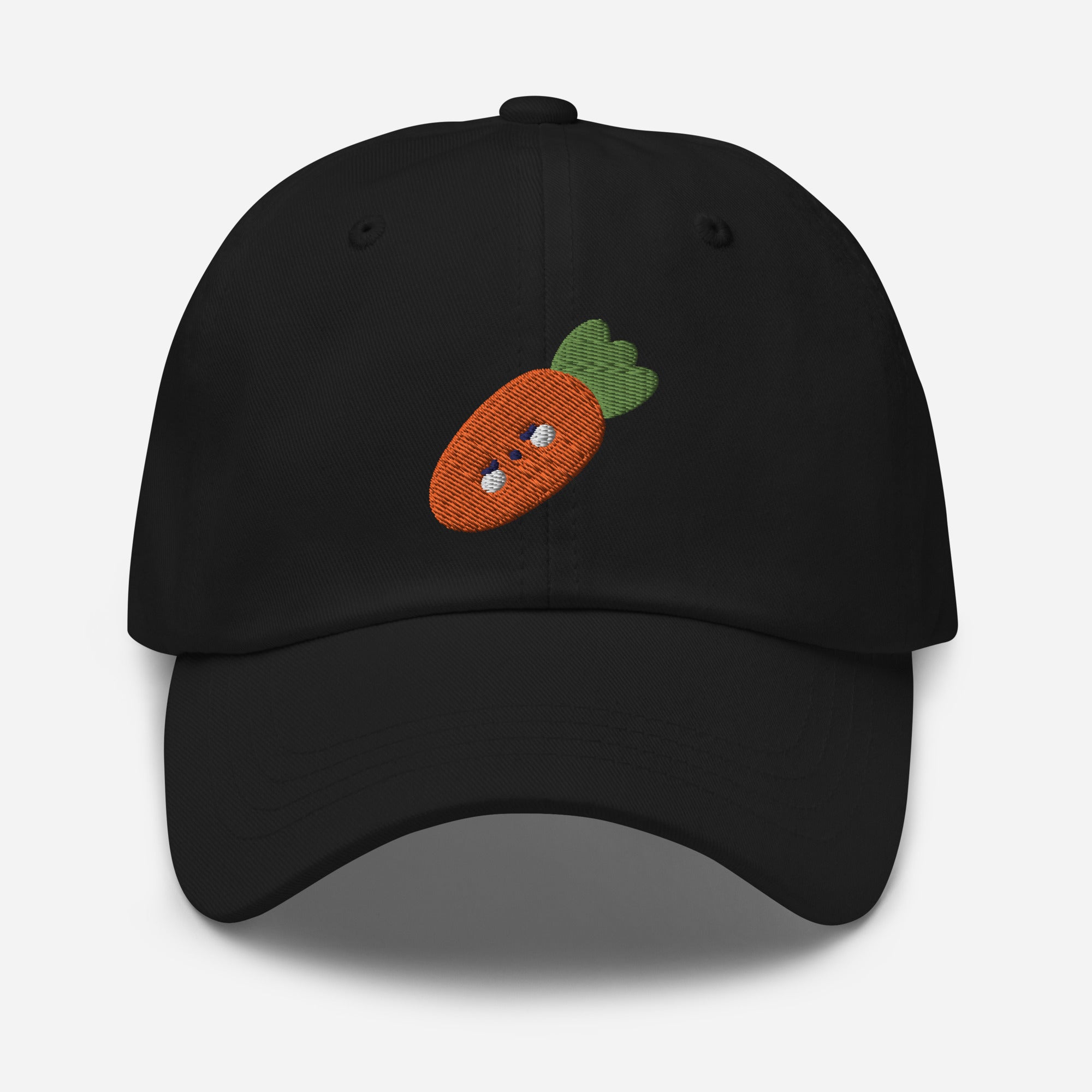 Carrot Vegetable Dad Hat, Embroidered Easter Bunny Carrot Unisex Hat, Handmade Dad Cap, Vegetarian Adjustable Baseball Gift Cap