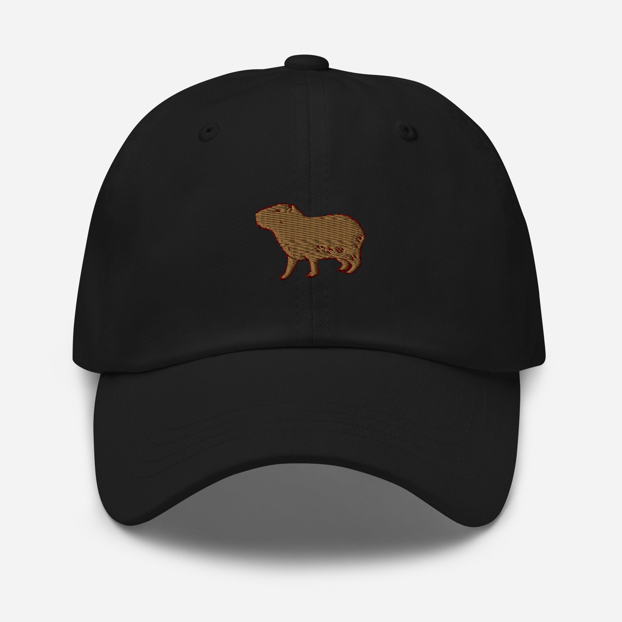 Capybara Dad Hat, Embroidered Cute Rodent Meme Animal Lover Unisex Hat, Handmade Dad Cap, Capybaras Pet Lover Adjustable Baseball Cap