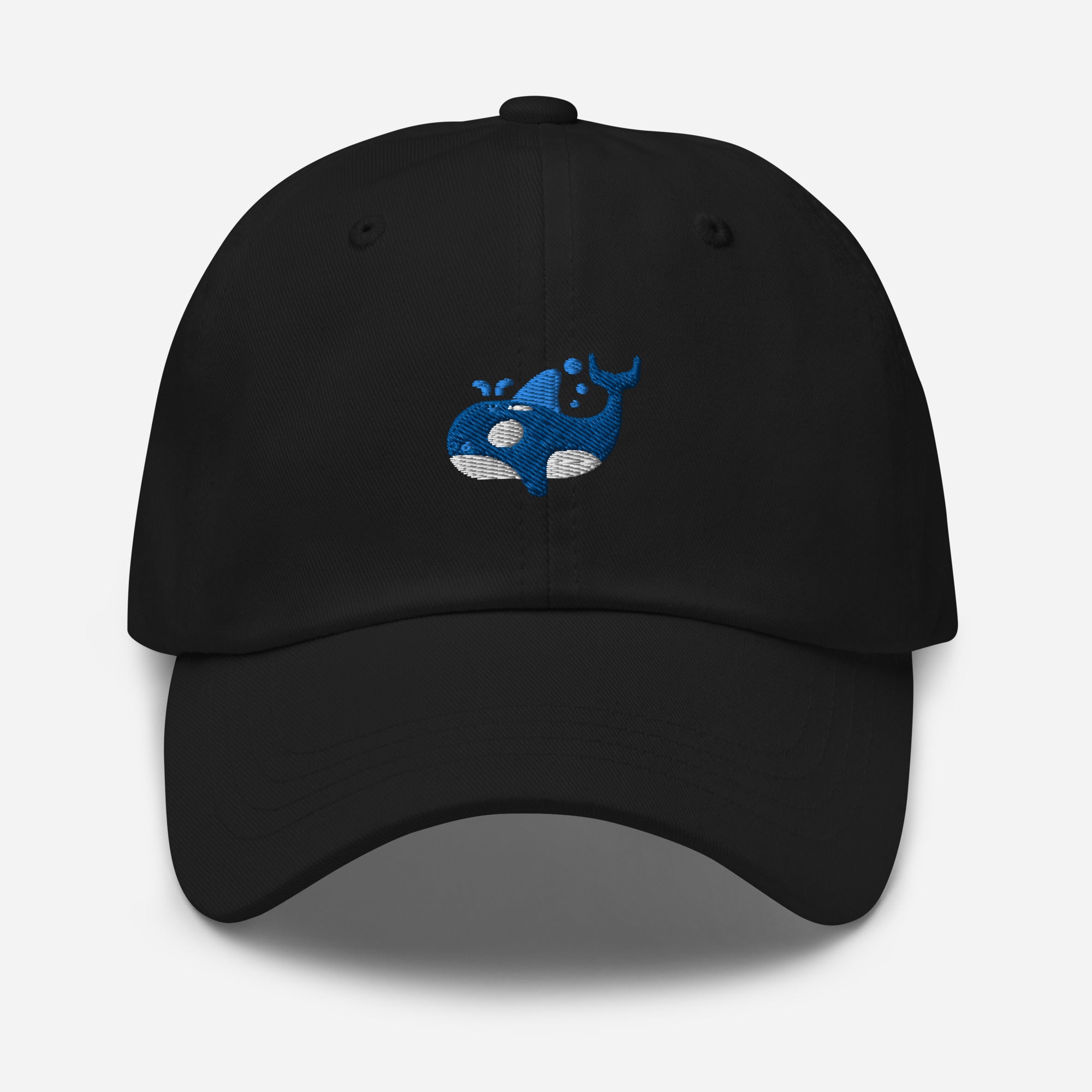 Orca Whale Dad Hat, Embroidered Killer Blue Whale Unisex Hat, Handmade Dad Cap, Ocean Animal Adjustable Baseball Gift Cap