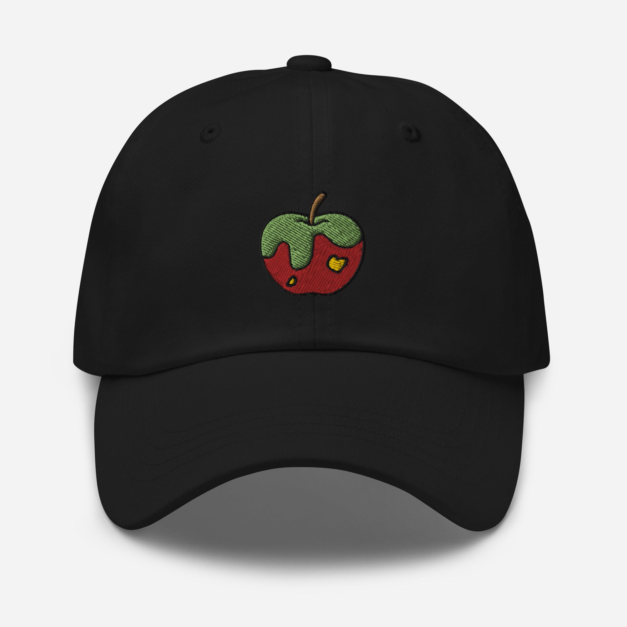 Apple Fruit Dad Hat, Embroidered Unisex Hat, Handmade Dad Cap, Adjustable Baseball Gift Cap