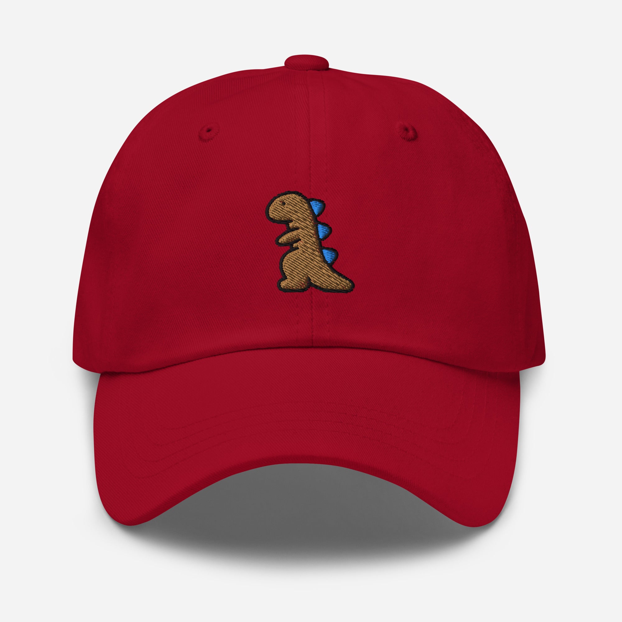 Dinosaur Dad Hat, Embroidered T-Rex Unisex Hat, Handmade Dad Cap, Baby Dino Lovers Adjustable Baseball Gift Cap