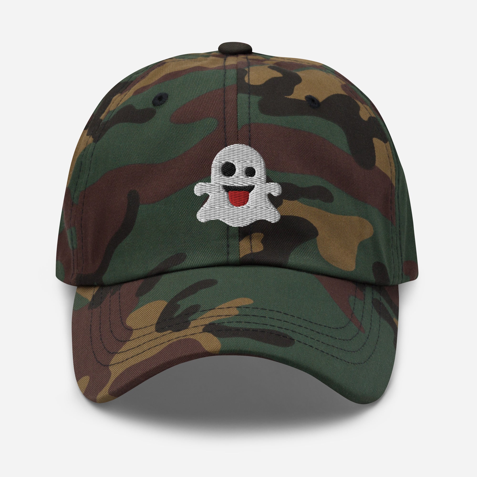 Halloween Ghost Dad Hat, Embroidered Boo Ghost Unisex Hat, Handmade Dad Cap, Scary Spooky Season Adjustable Baseball Gift Cap