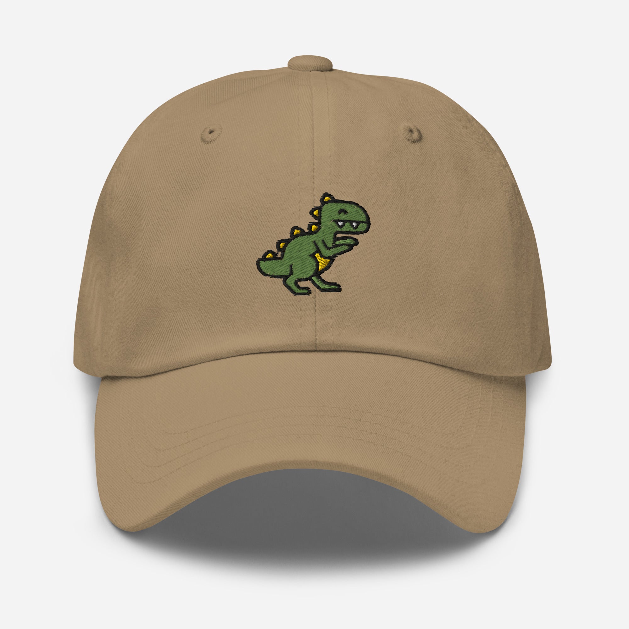 Dinosaur Dad Hat, Embroidered T-Rex Unisex Hat, Handmade Dad Cap, Baby Dino Lovers Adjustable Baseball Gift Cap