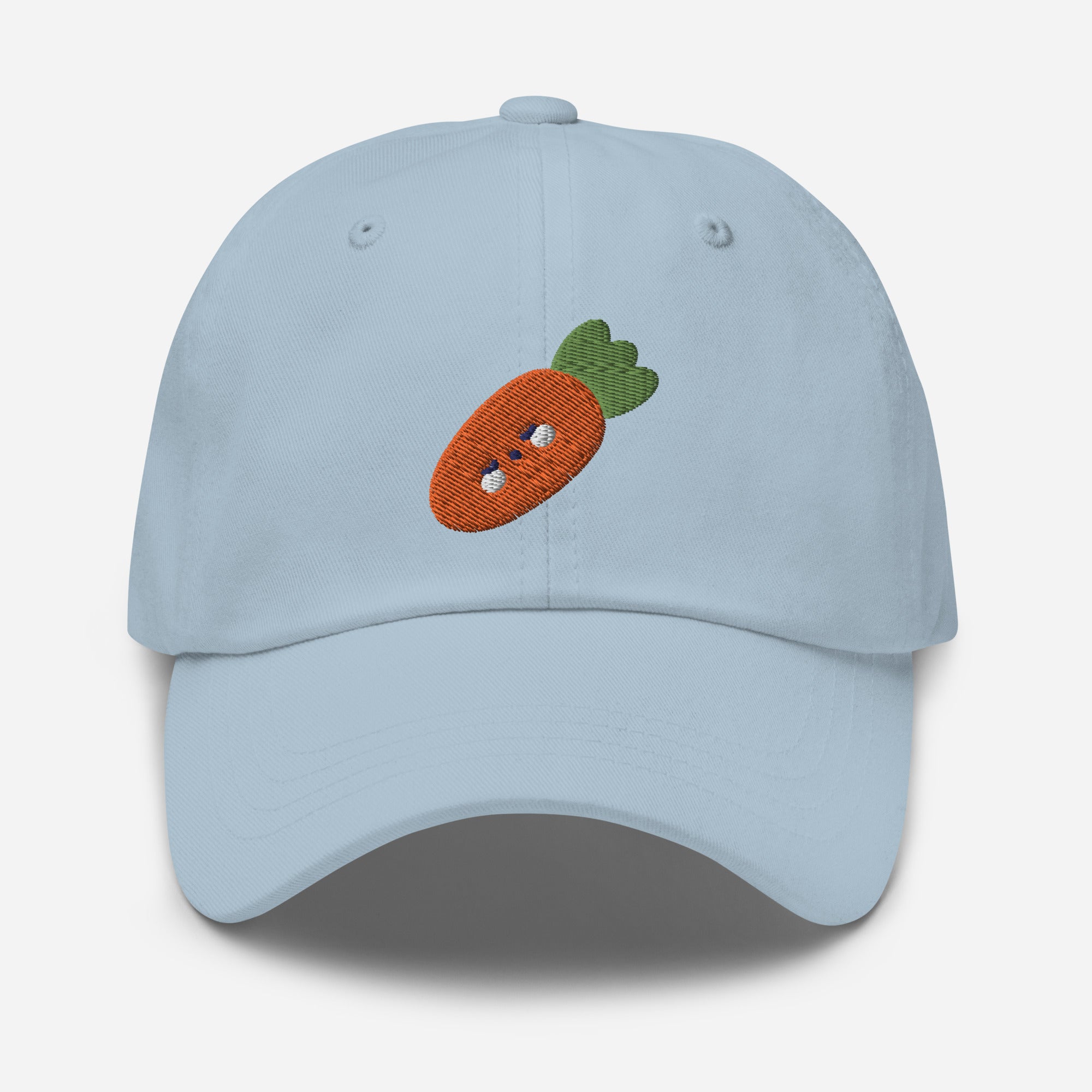 Carrot Vegetable Dad Hat, Embroidered Easter Bunny Carrot Unisex Hat, Handmade Dad Cap, Vegetarian Adjustable Baseball Gift Cap