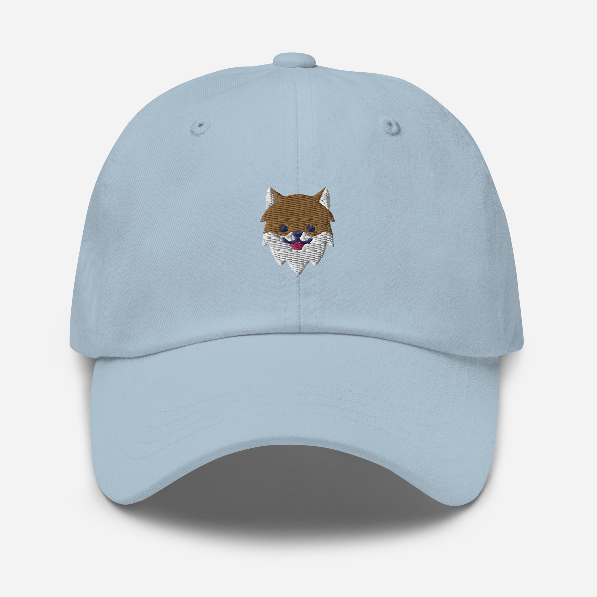 Pomeranian Dog Face Dad Hat, Embroidered Dog Lover Unisex Hat, Handmade Dad Cap, Pom Dogs Adjustable Baseball Gift Cap