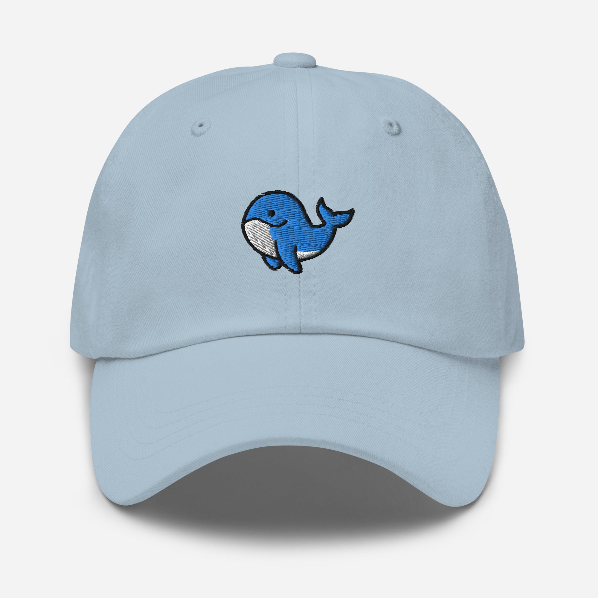 Orca Whale Dad Hat, Embroidered Killer Blue Whale Unisex Hat, Handmade Dad Cap, Ocean Animal Adjustable Baseball Gift Cap