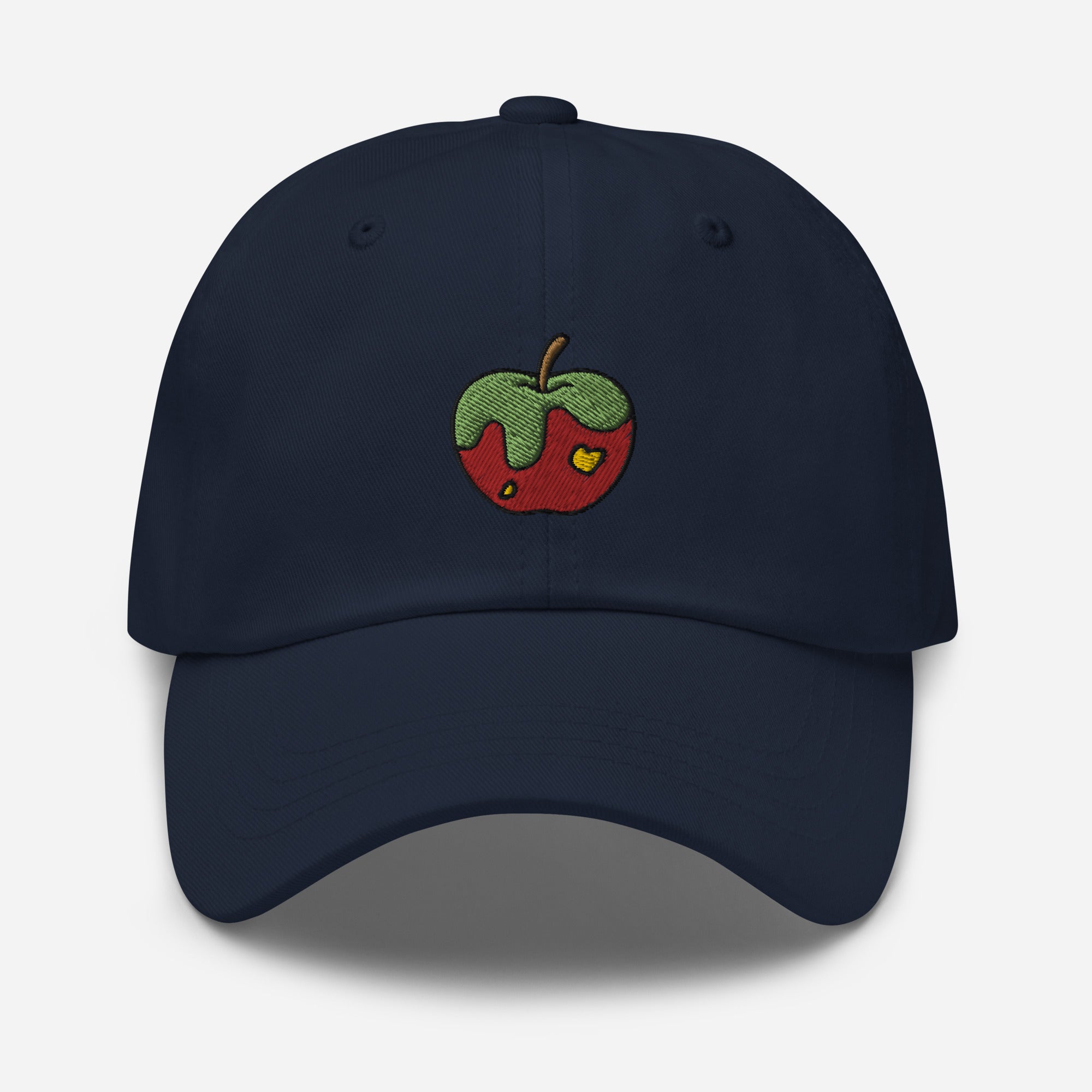 Apple Fruit Dad Hat, Embroidered Unisex Hat, Handmade Dad Cap, Adjustable Baseball Gift Cap