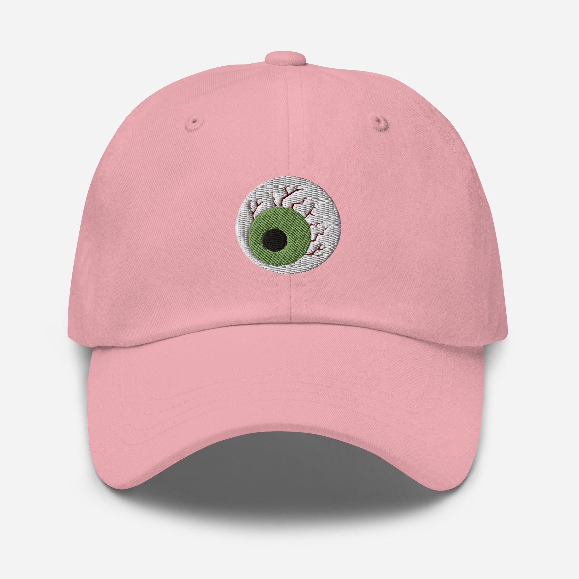 Halloween Zombie Eyeball Dad Hat, Embroidered Spooky Season Unisex Hat, Handmade Dad Cap, Scary Eye Adjustable Baseball Gift Cap