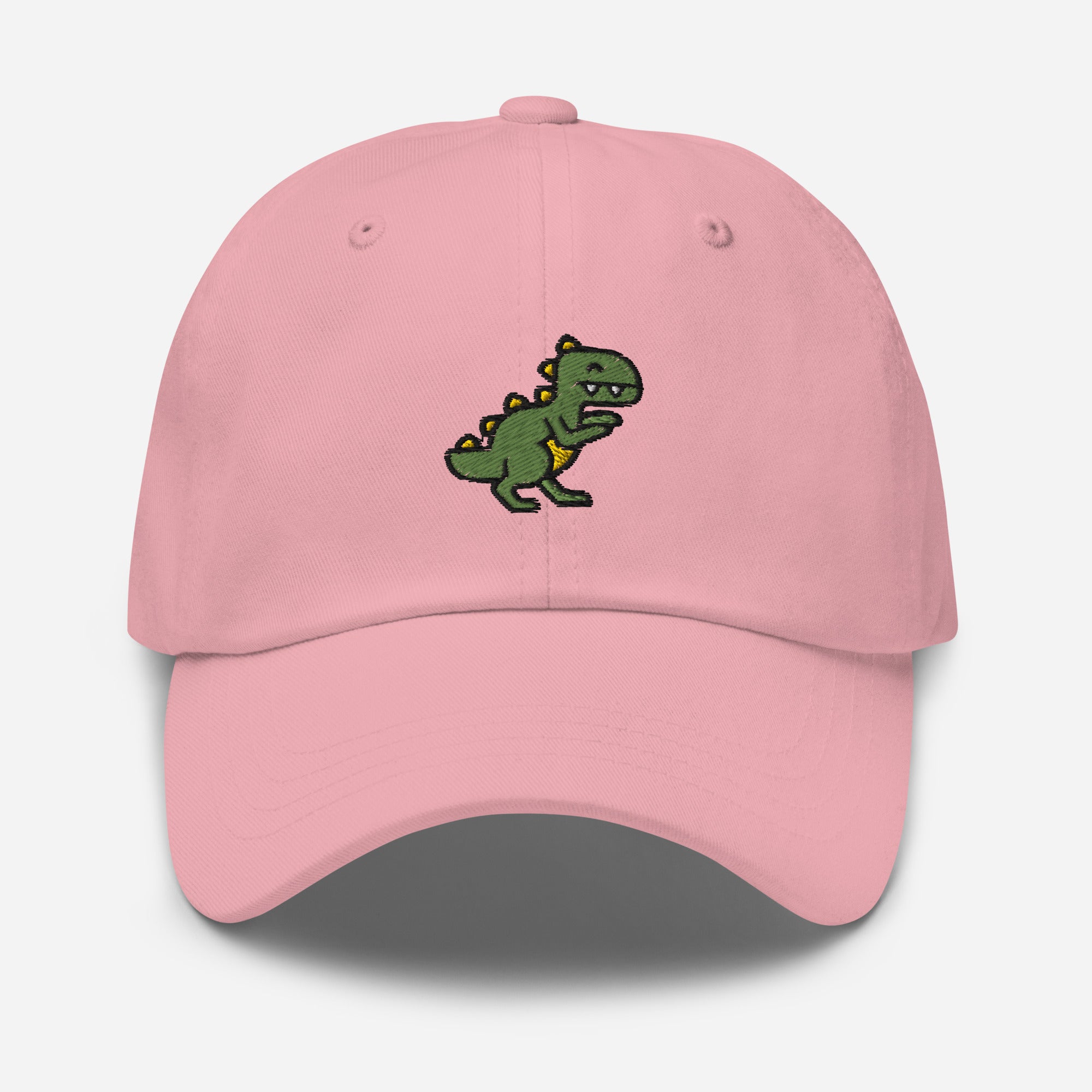 Dinosaur Dad Hat, Embroidered T-Rex Unisex Hat, Handmade Dad Cap, Baby Dino Lovers Adjustable Baseball Gift Cap