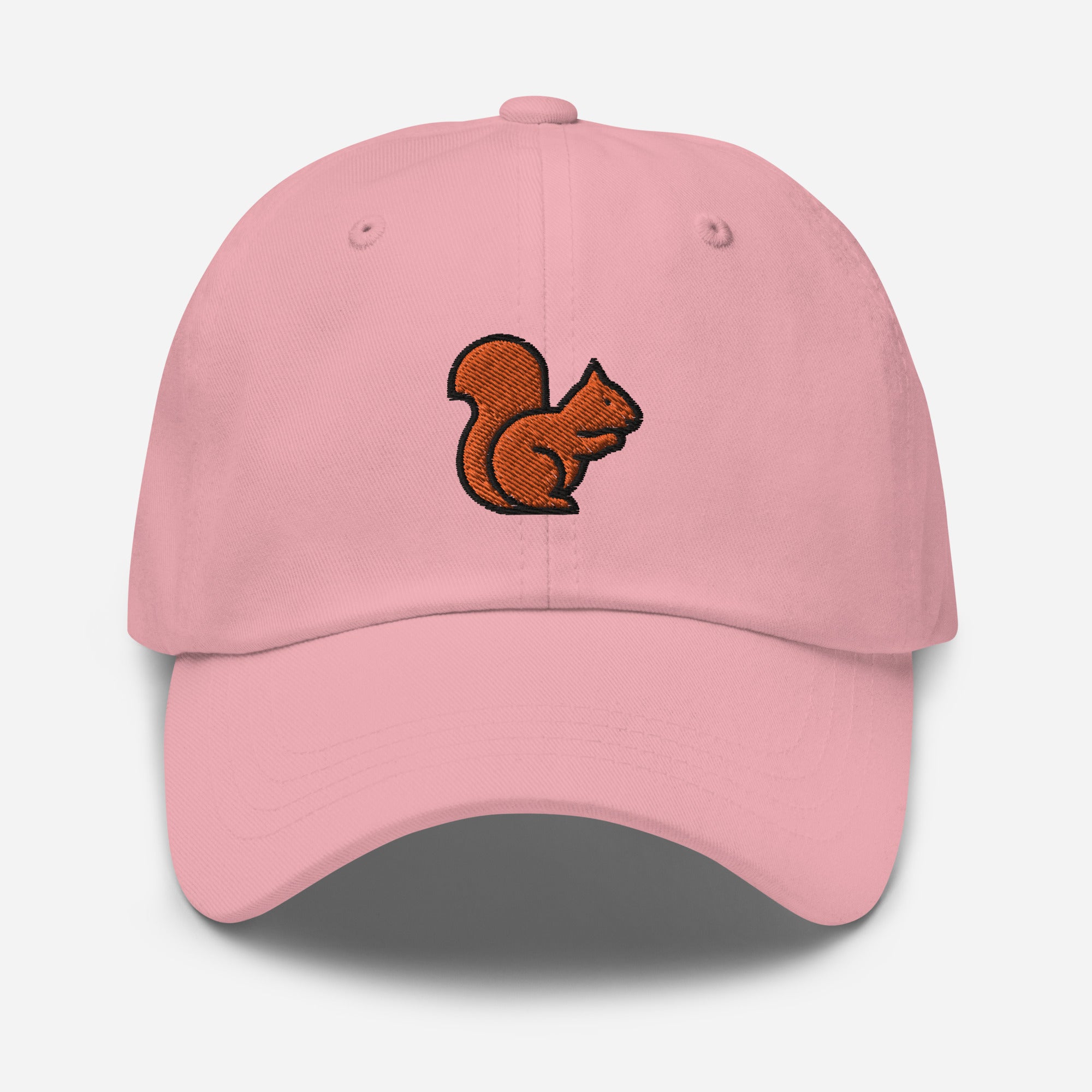 Squirrel Dad Hat, Embroidered Squirrel Lover Unisex Hat, Handmade Dad Cap, Rodents Adjustable Baseball Gift Cap