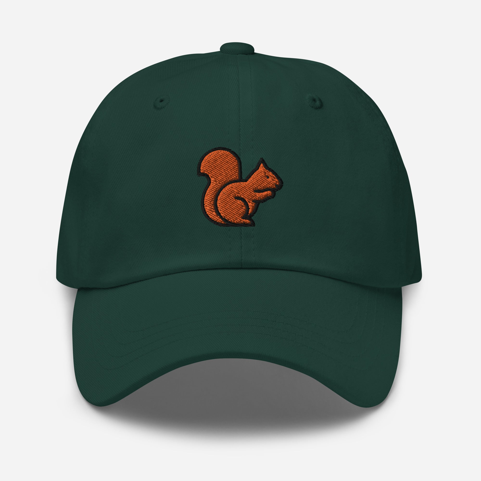 Squirrel Dad Hat, Embroidered Squirrel Lover Unisex Hat, Handmade Dad Cap, Rodents Adjustable Baseball Gift Cap