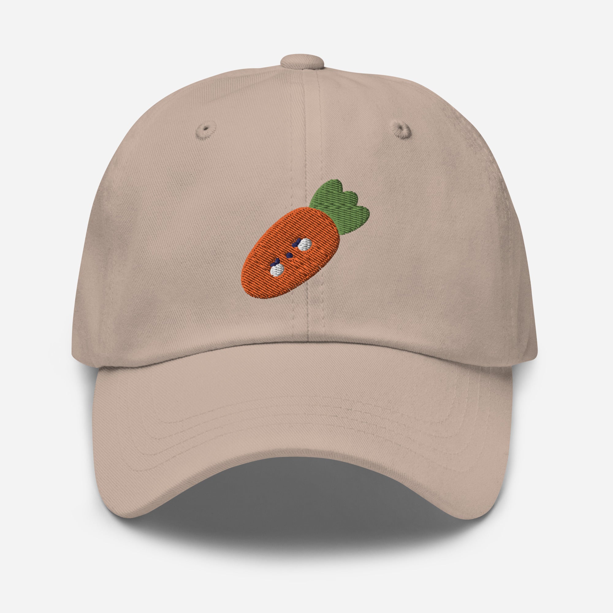 Carrot Vegetable Dad Hat, Embroidered Easter Bunny Carrot Unisex Hat, Handmade Dad Cap, Vegetarian Adjustable Baseball Gift Cap