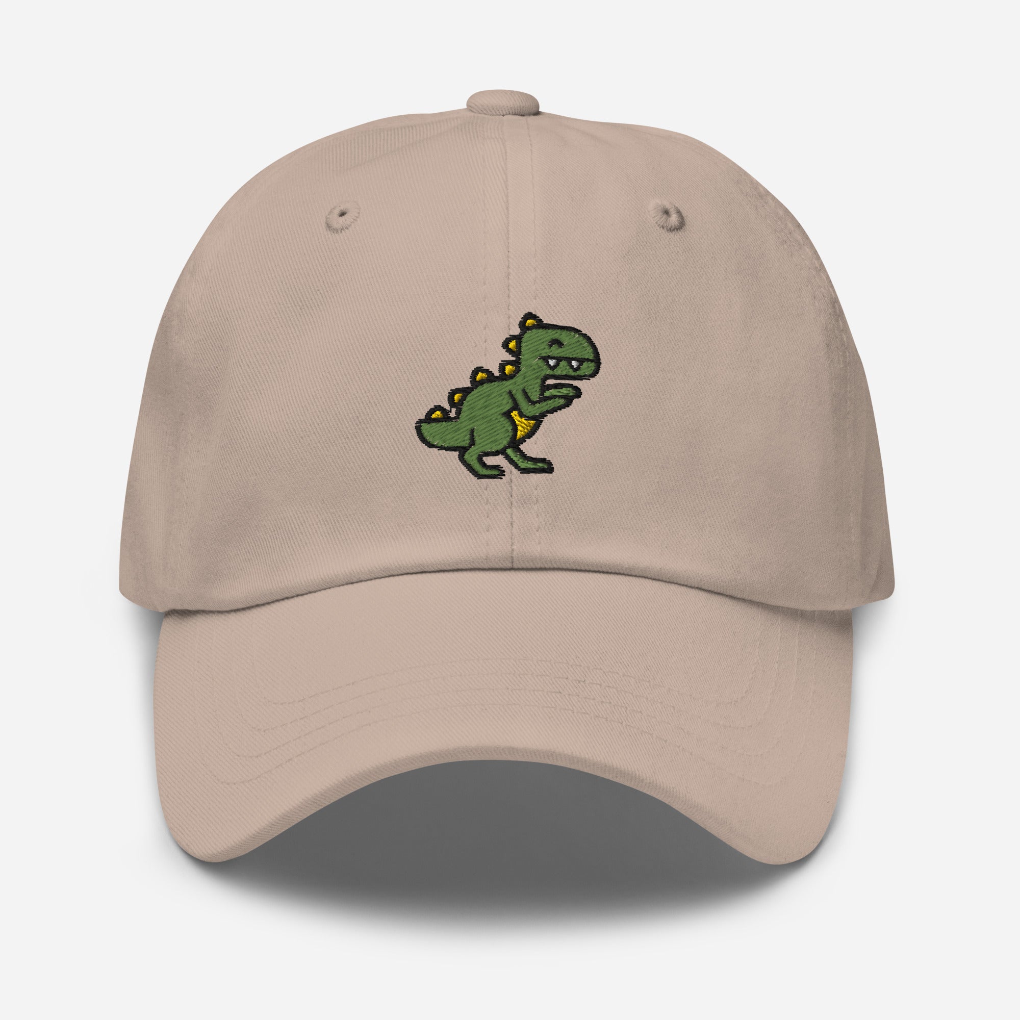 Dinosaur Dad Hat, Embroidered T-Rex Unisex Hat, Handmade Dad Cap, Baby Dino Lovers Adjustable Baseball Gift Cap