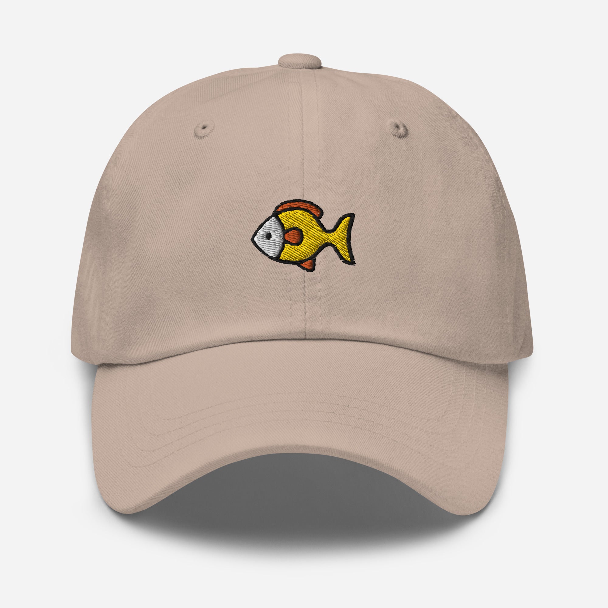 Goldfish Dad Hat, Embroidered Fishing Unisex Hat, Handmade Dad Cap, Fisherman Fish Lovers Adjustable Baseball Gift Cap