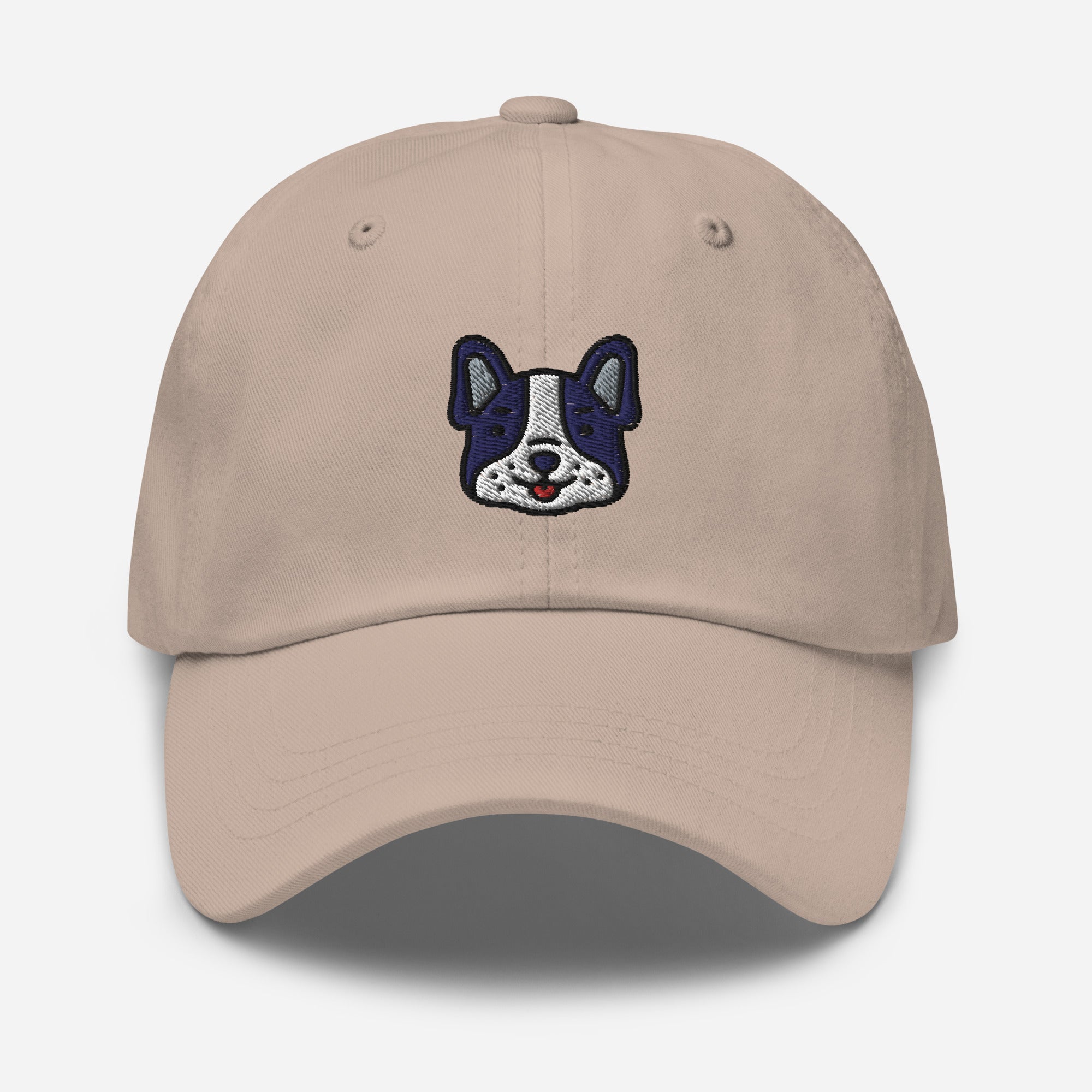 French Bulldog Dad Hat, Embroidered Bouledogue Français Unisex Hat, Handmade Dad Cap, Toy Bulldogs Adjustable Baseball Gift Cap