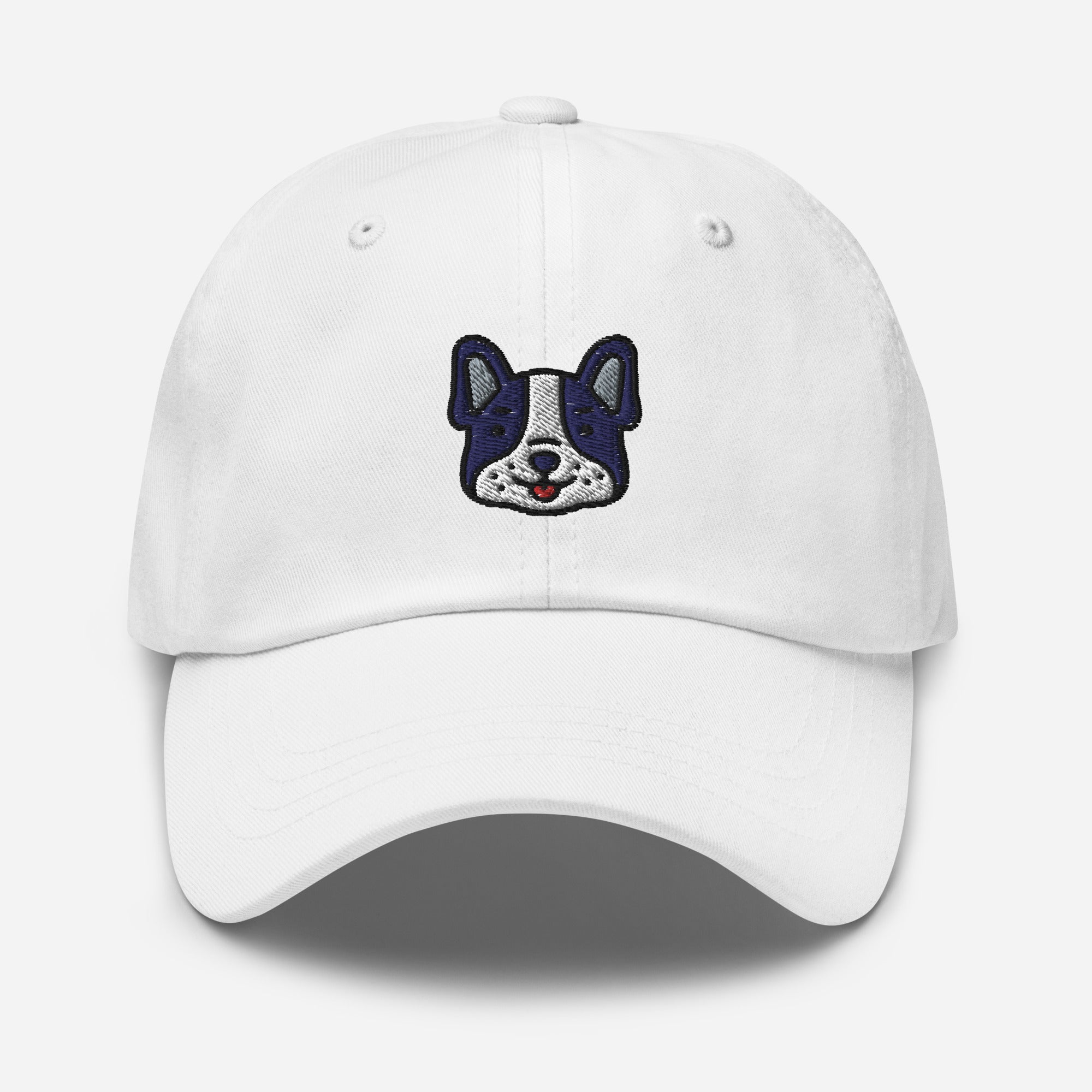 French Bulldog Dad Hat, Embroidered Bouledogue Français Unisex Hat, Handmade Dad Cap, Toy Bulldogs Adjustable Baseball Gift Cap