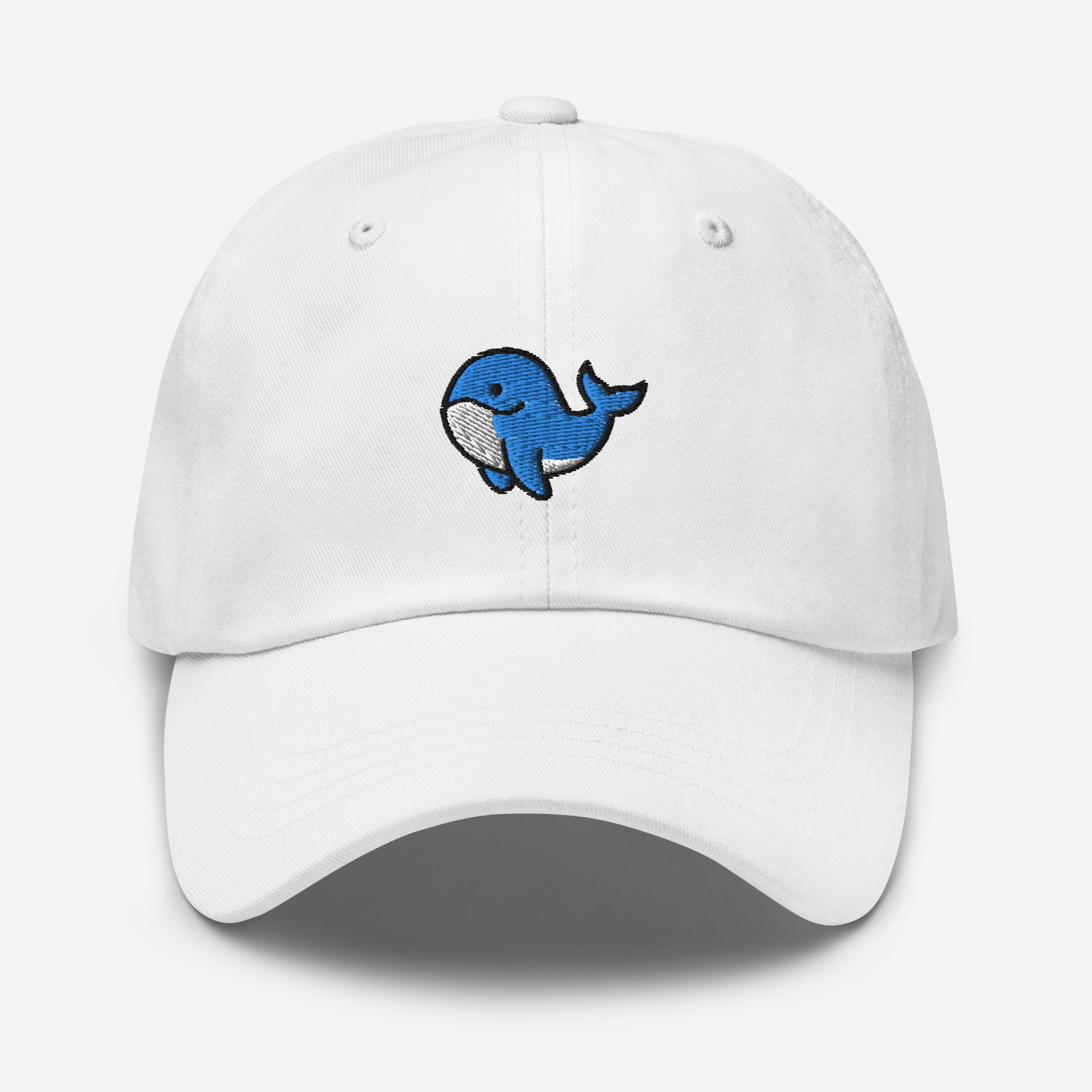 Orca Whale Dad Hat, Embroidered Killer Blue Whale Unisex Hat, Handmade Dad Cap, Ocean Animal Adjustable Baseball Gift Cap