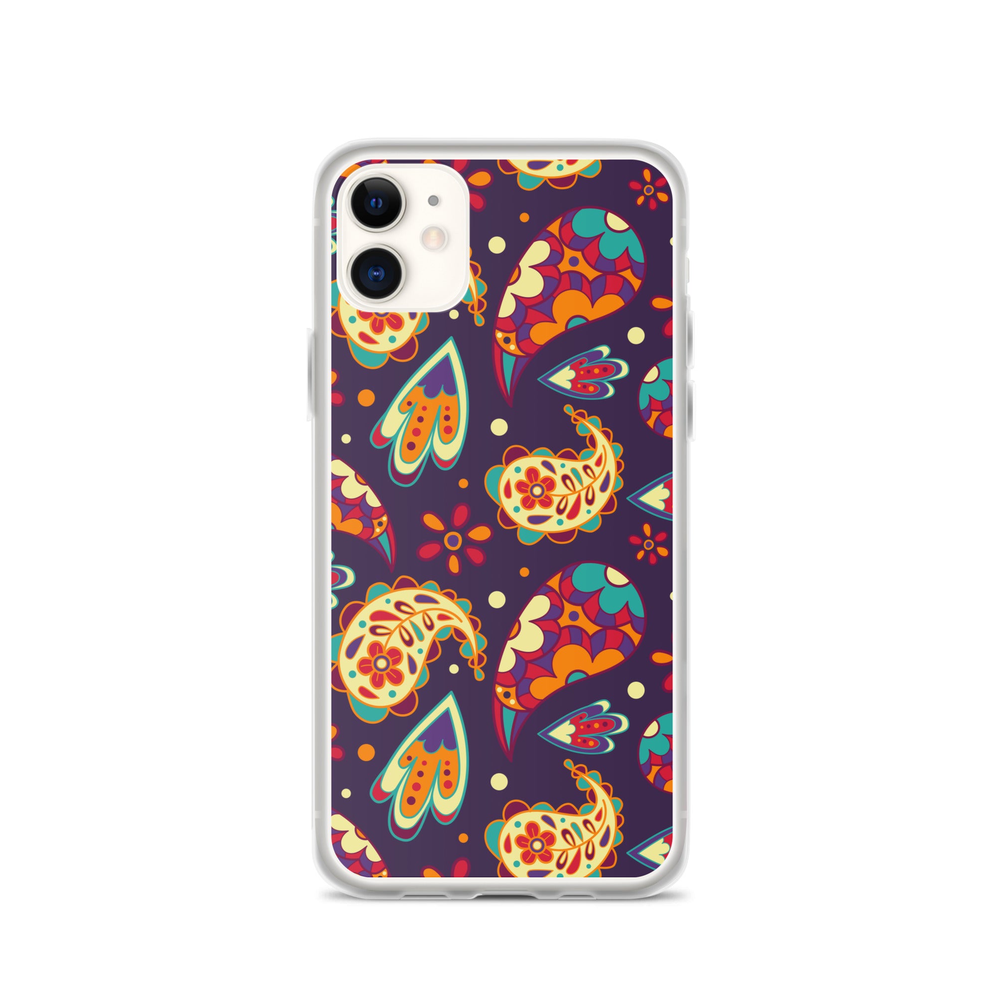 Elegant Colorful Paisley Pattern Clear Case for iPhone®