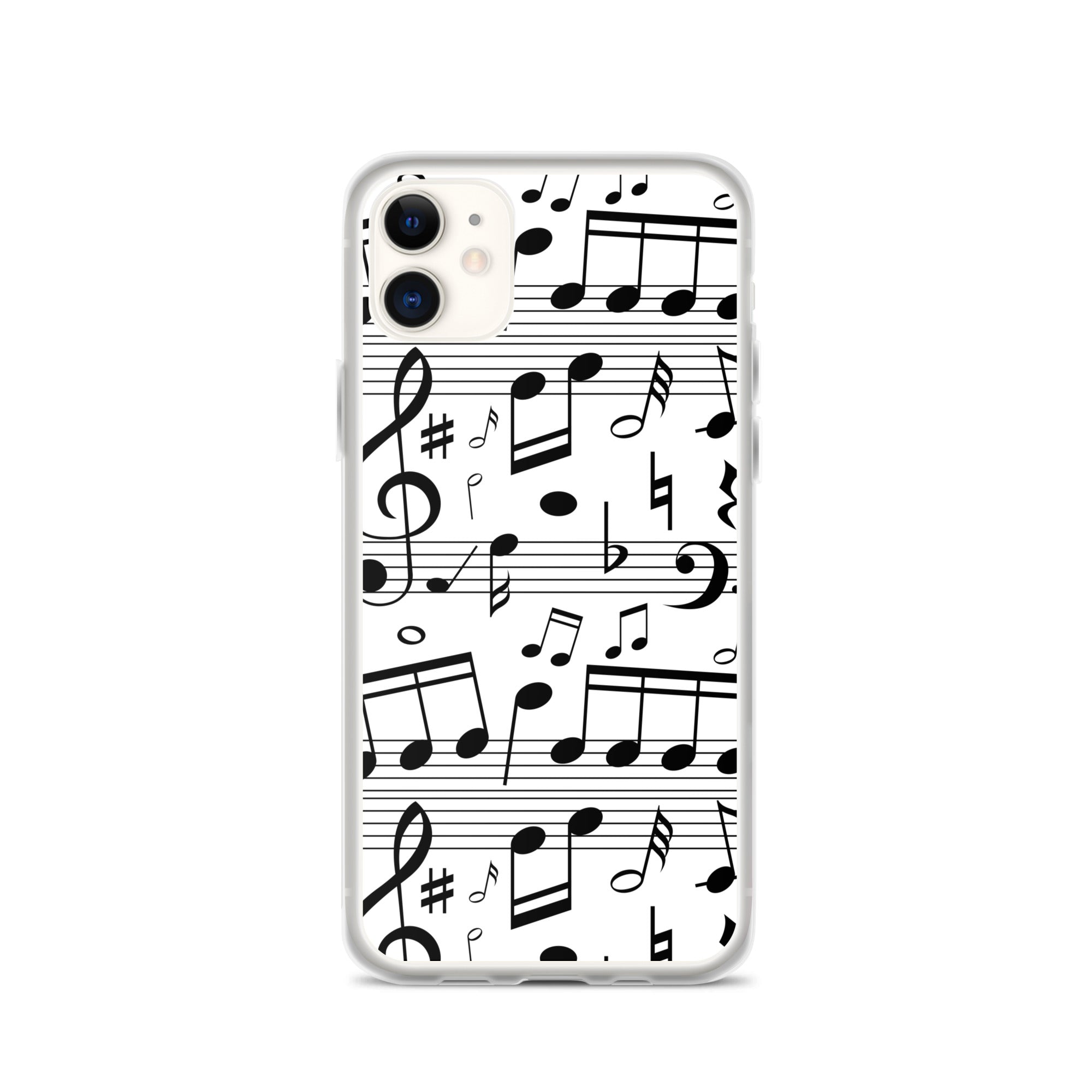 Seamless Music Notes Scales Clear Case for iPhone®