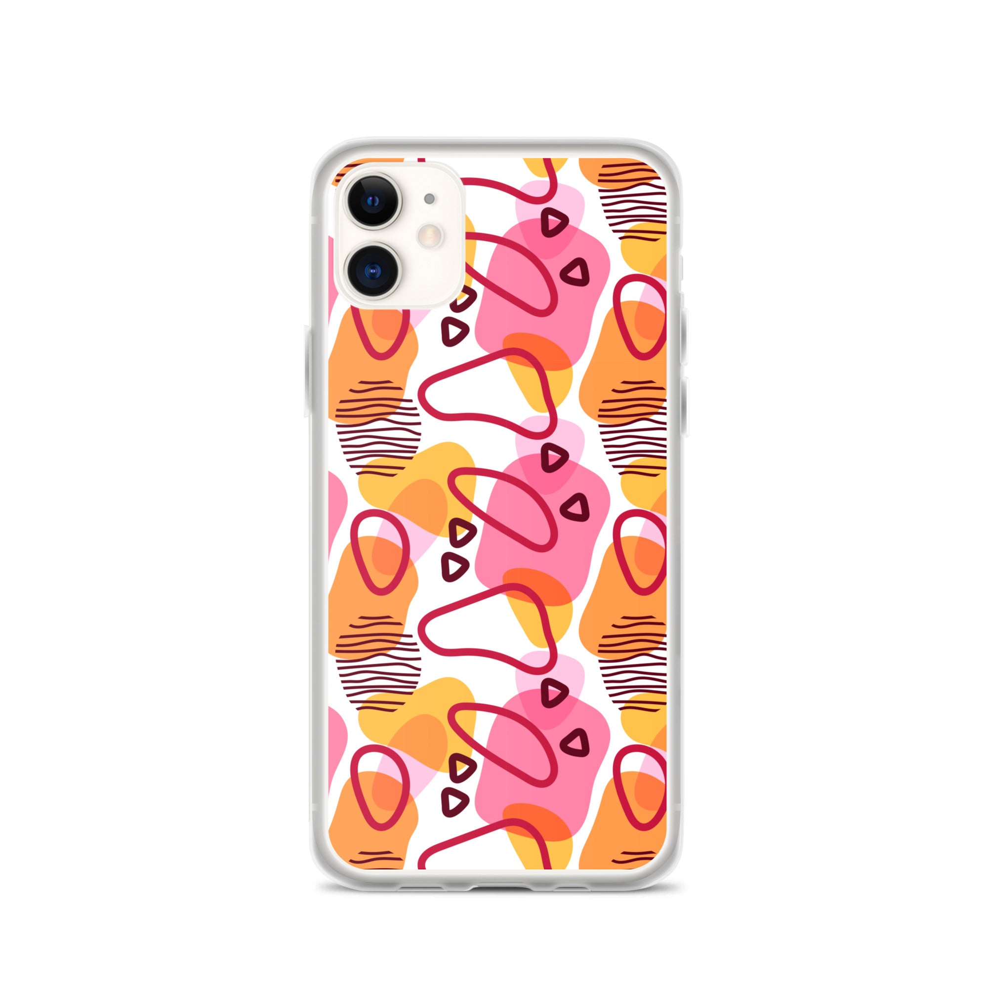 Abstract Doodle Pattern Clear Case for iPhone®