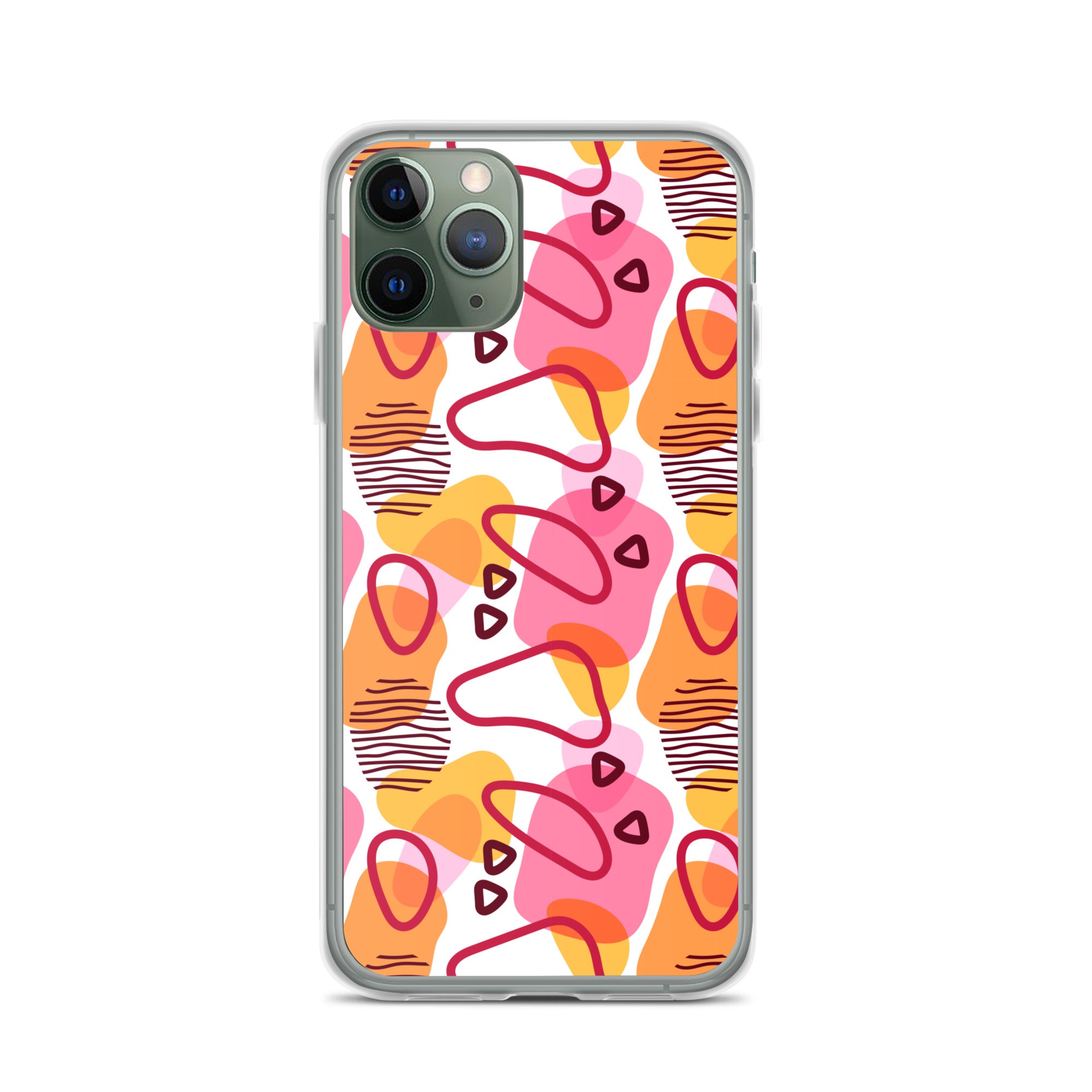 Abstract Doodle Pattern Clear Case for iPhone®