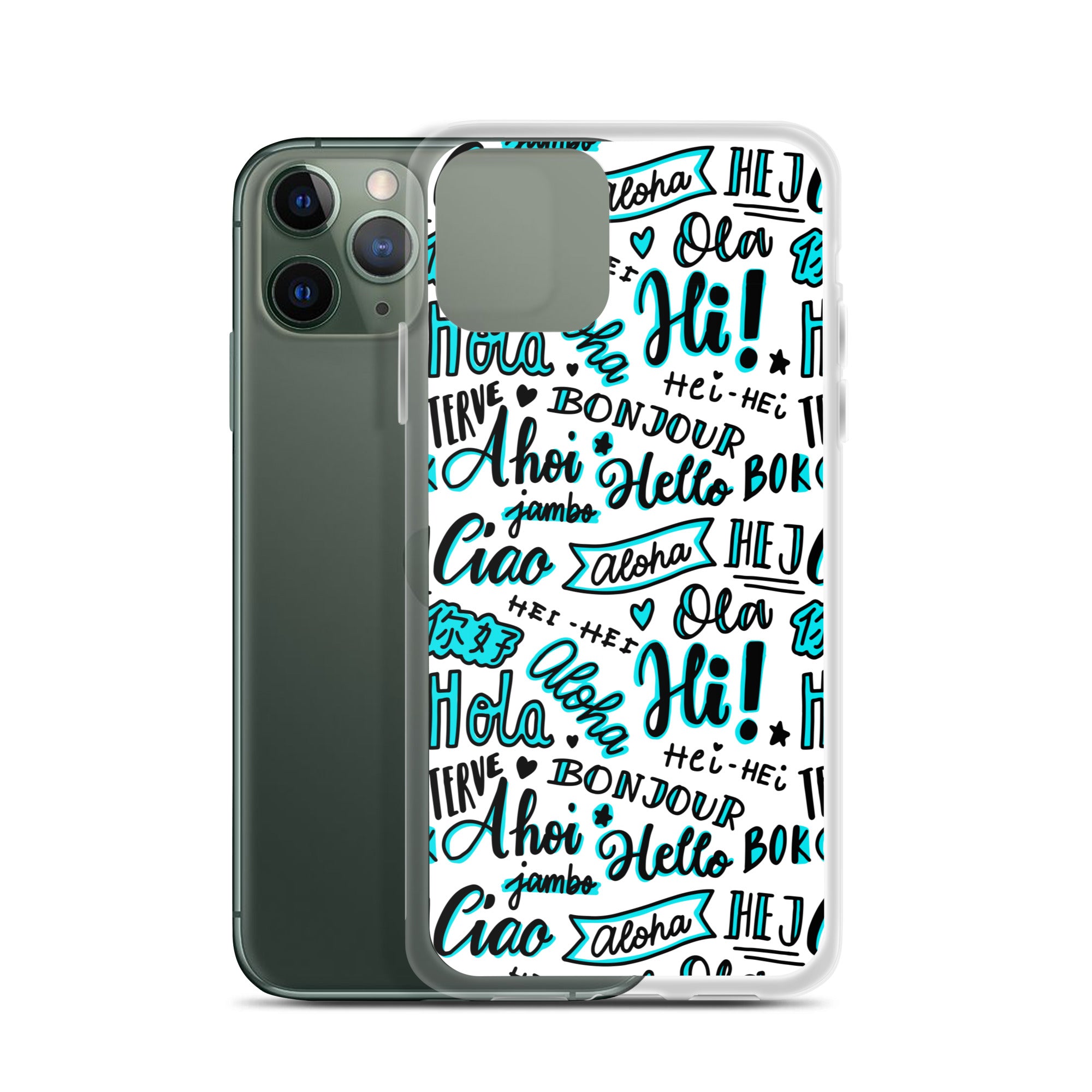 Hello Word Different Languages Clear Case for iPhone®