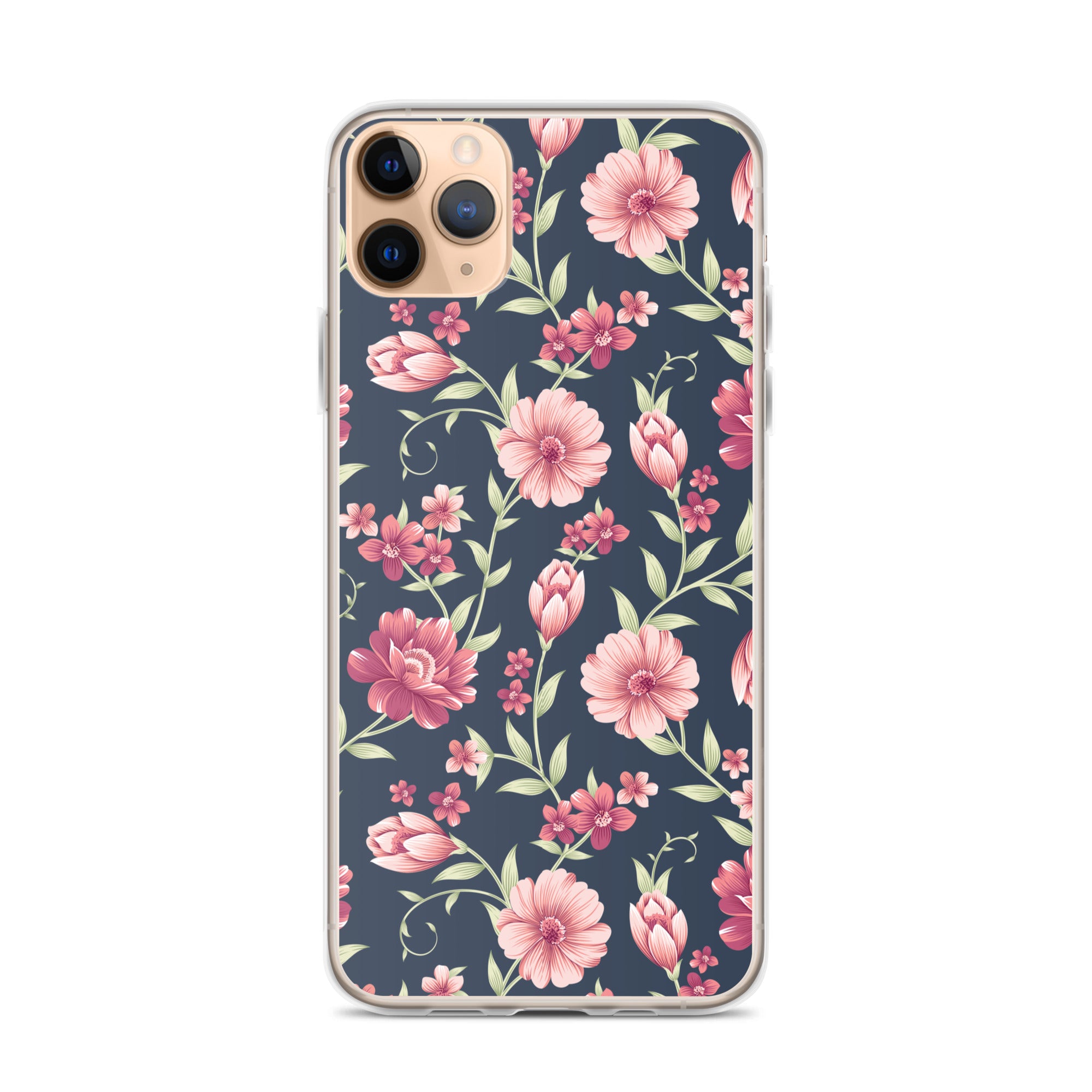 Seamless Vintage Flower Pattern Clear Case for iPhone®