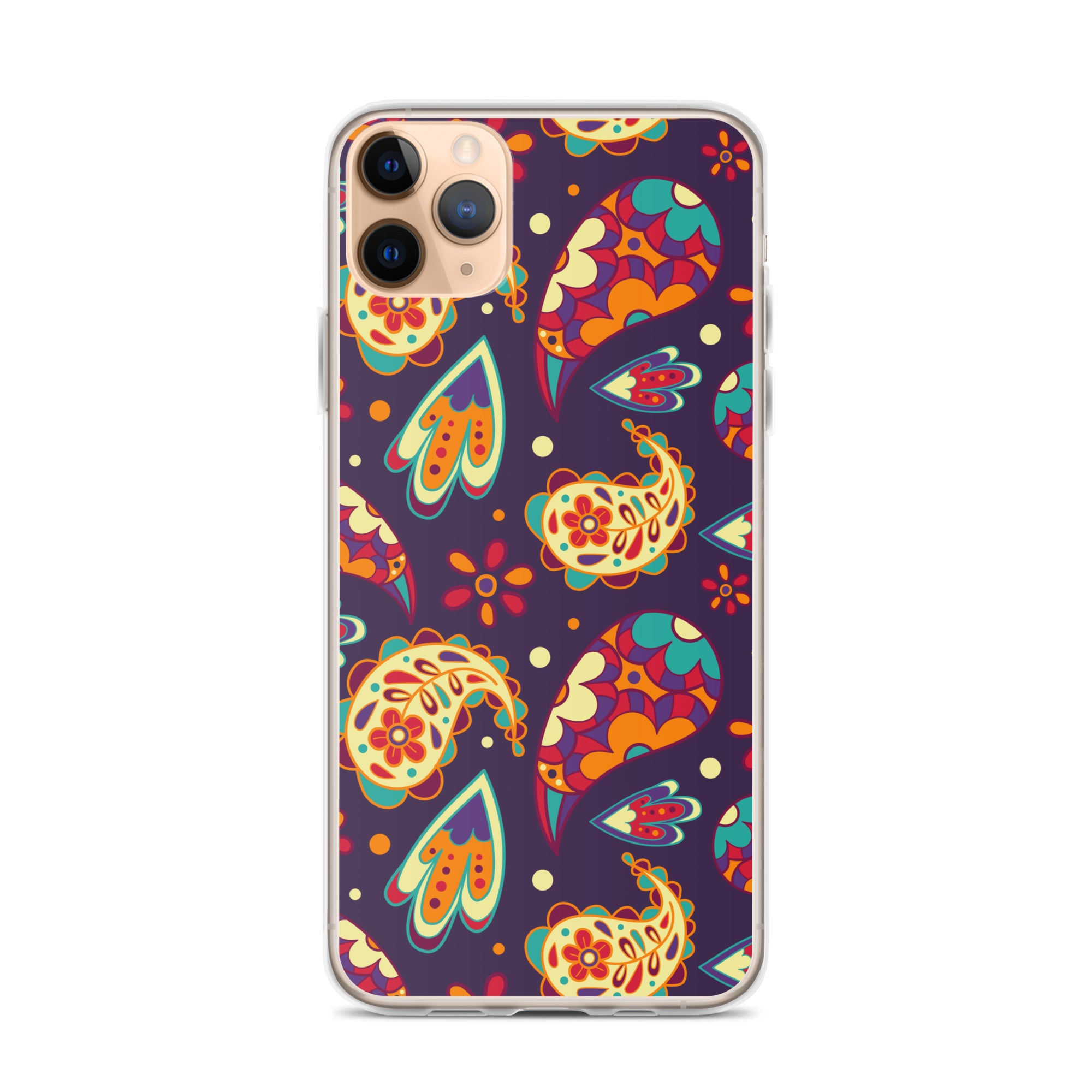 Elegant Colorful Paisley Pattern Clear Case for iPhone®