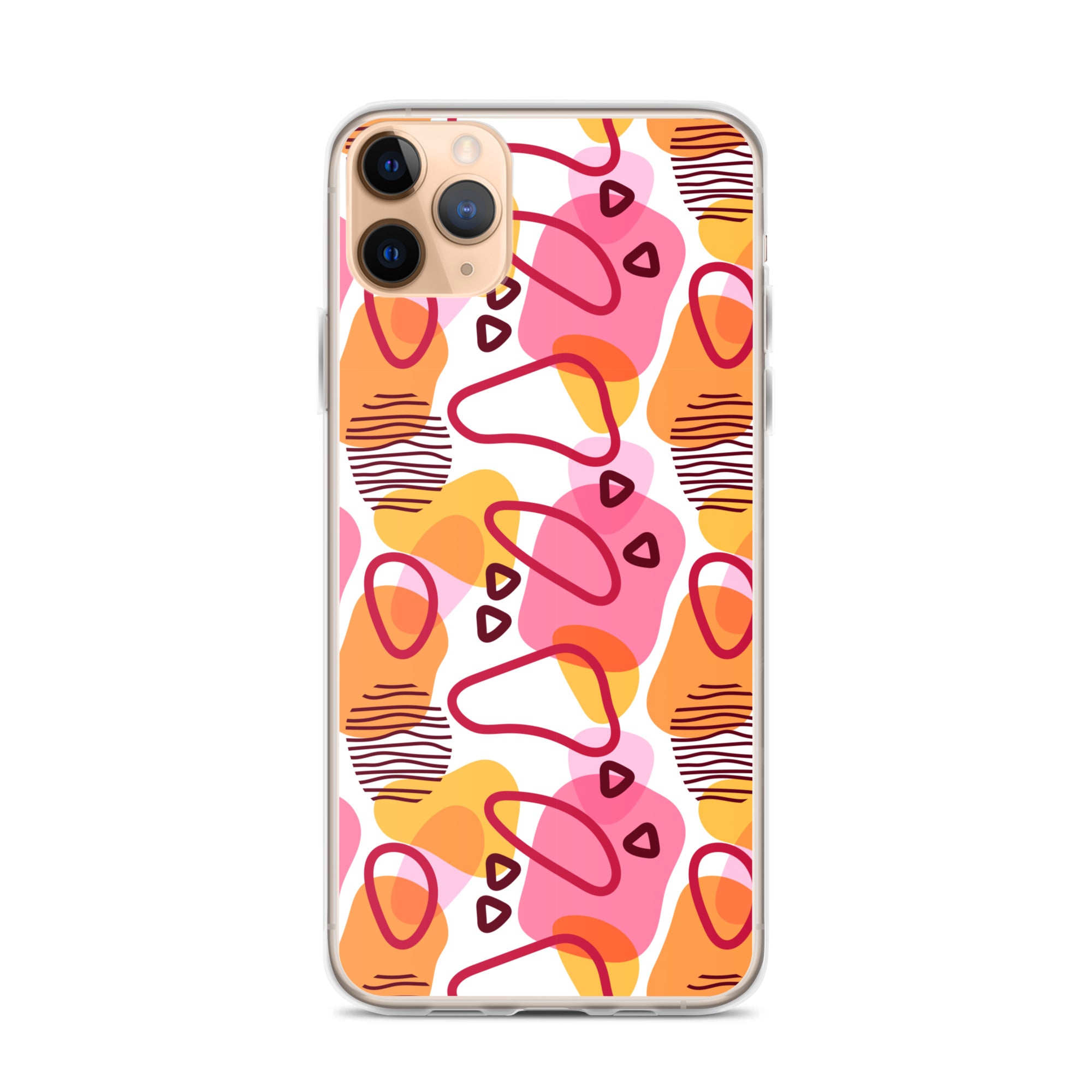 Abstract Doodle Pattern Clear Case for iPhone®