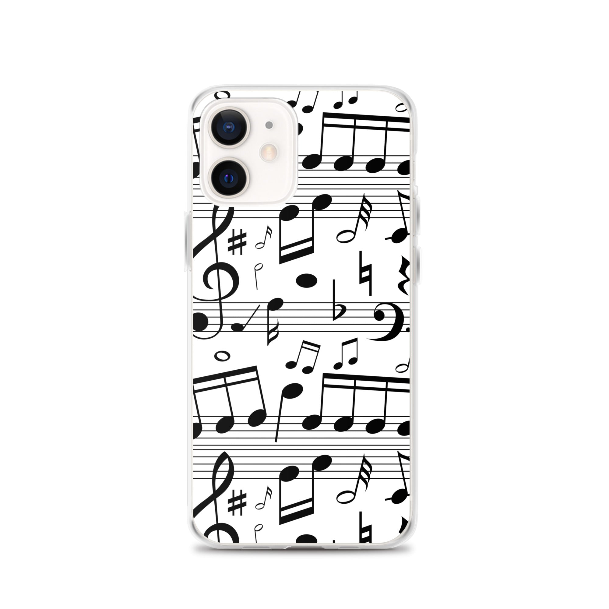 Seamless Music Notes Scales Clear Case for iPhone®