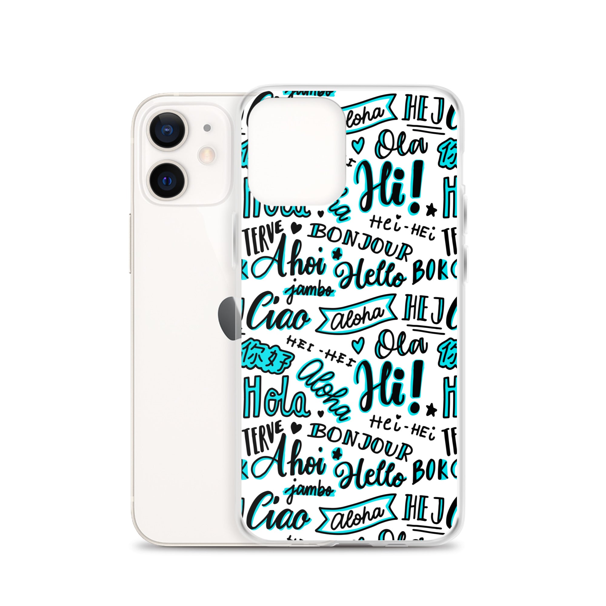 Hello Word Different Languages Clear Case for iPhone®