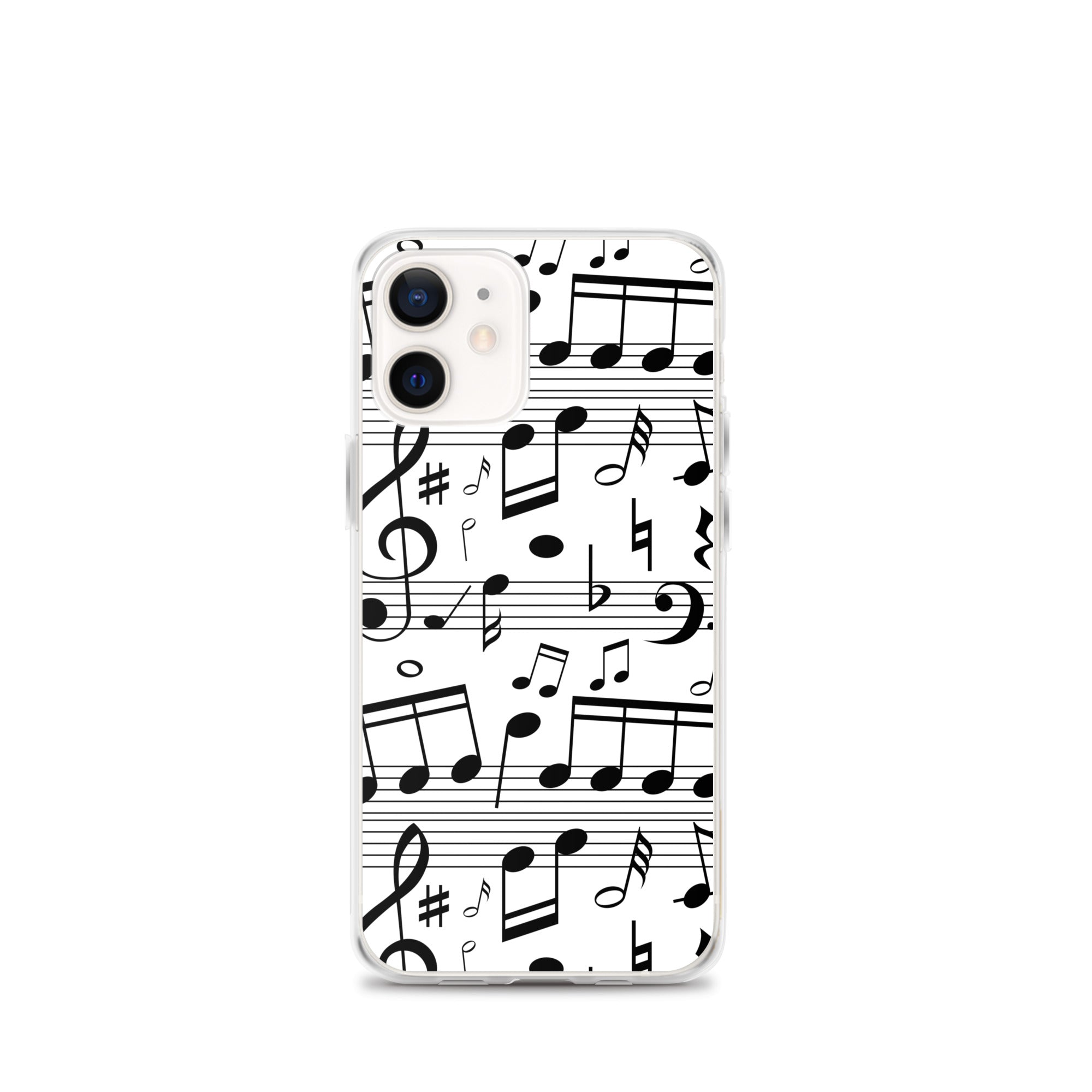 Seamless Music Notes Scales Clear Case for iPhone®