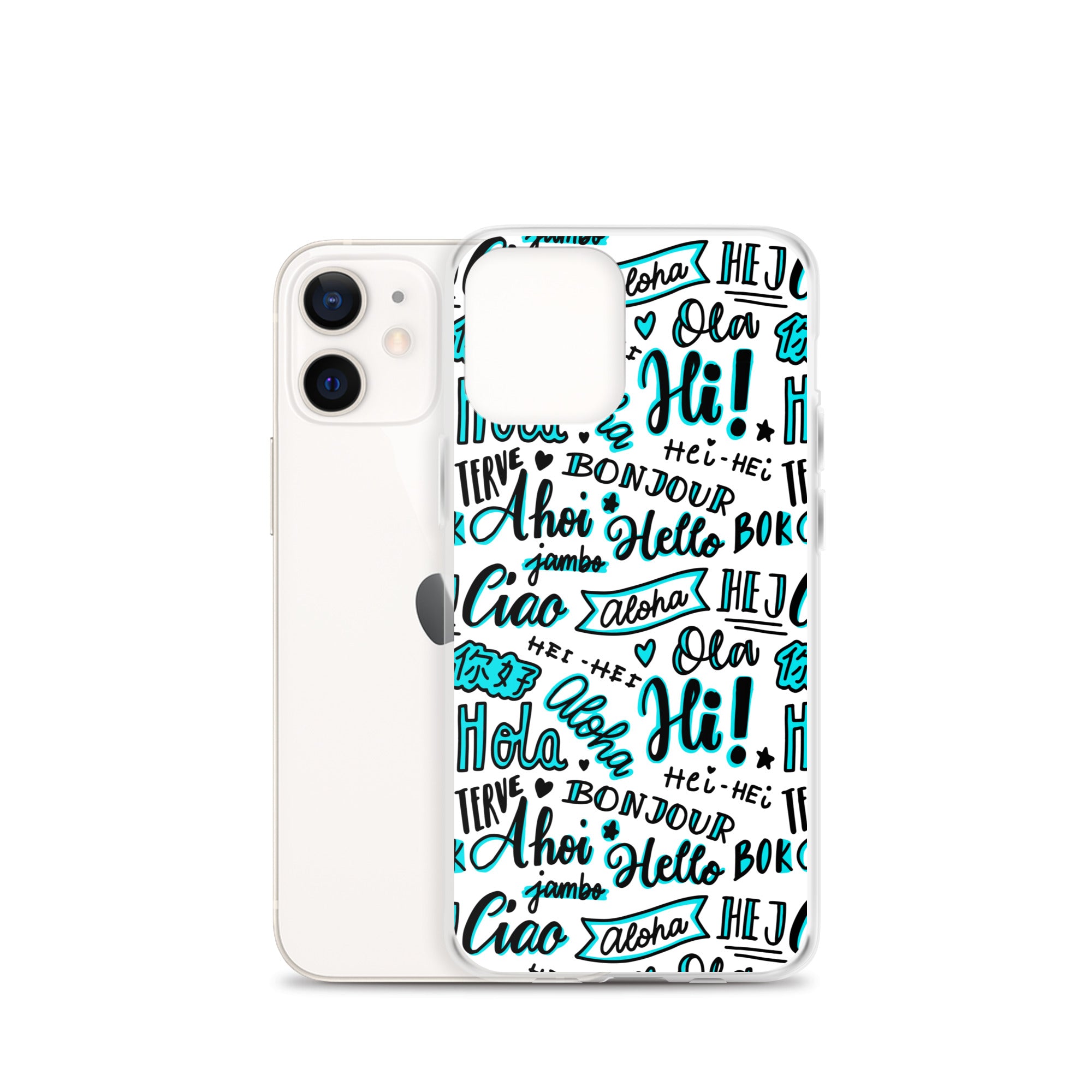 Hello Word Different Languages Clear Case for iPhone®