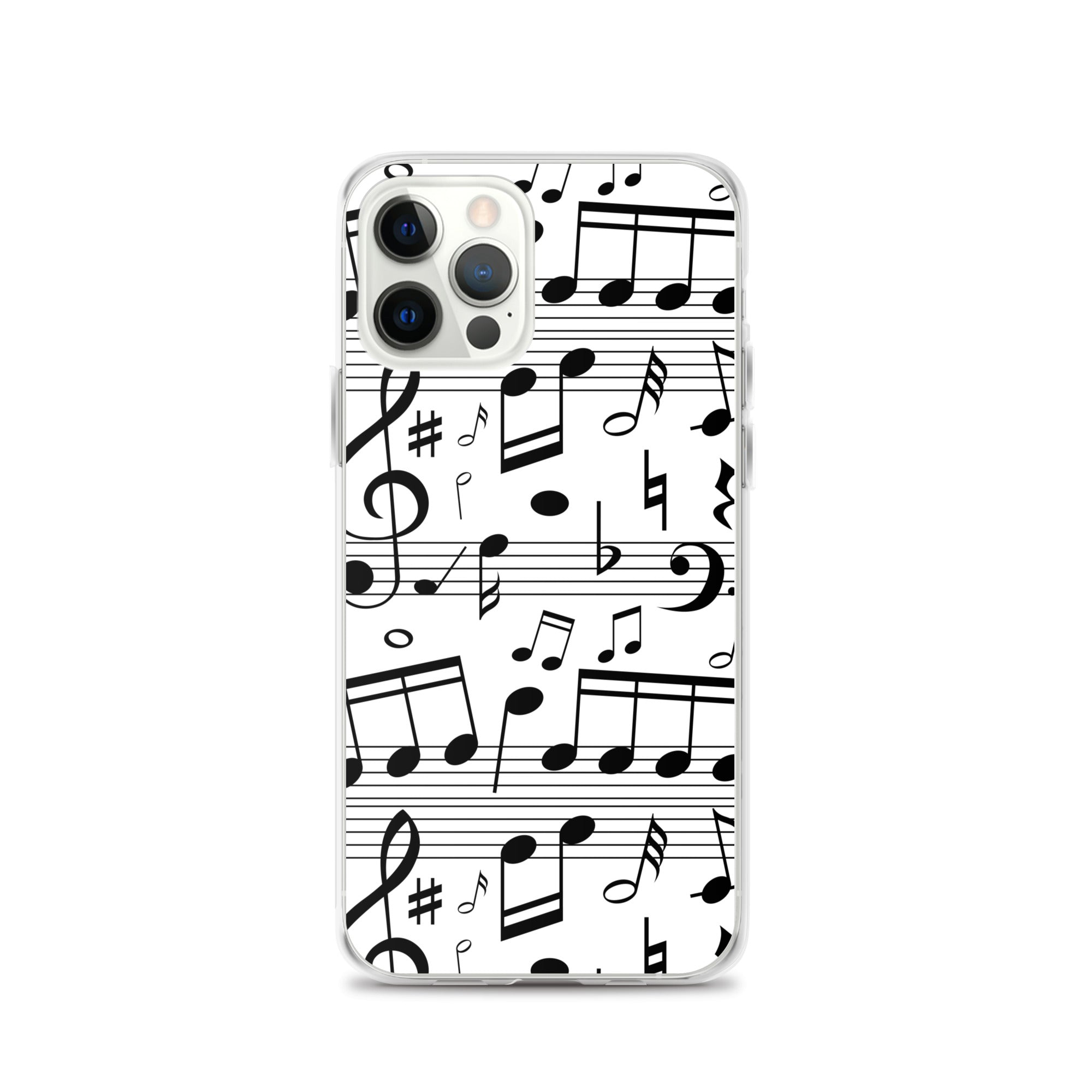 Seamless Music Notes Scales Clear Case for iPhone®