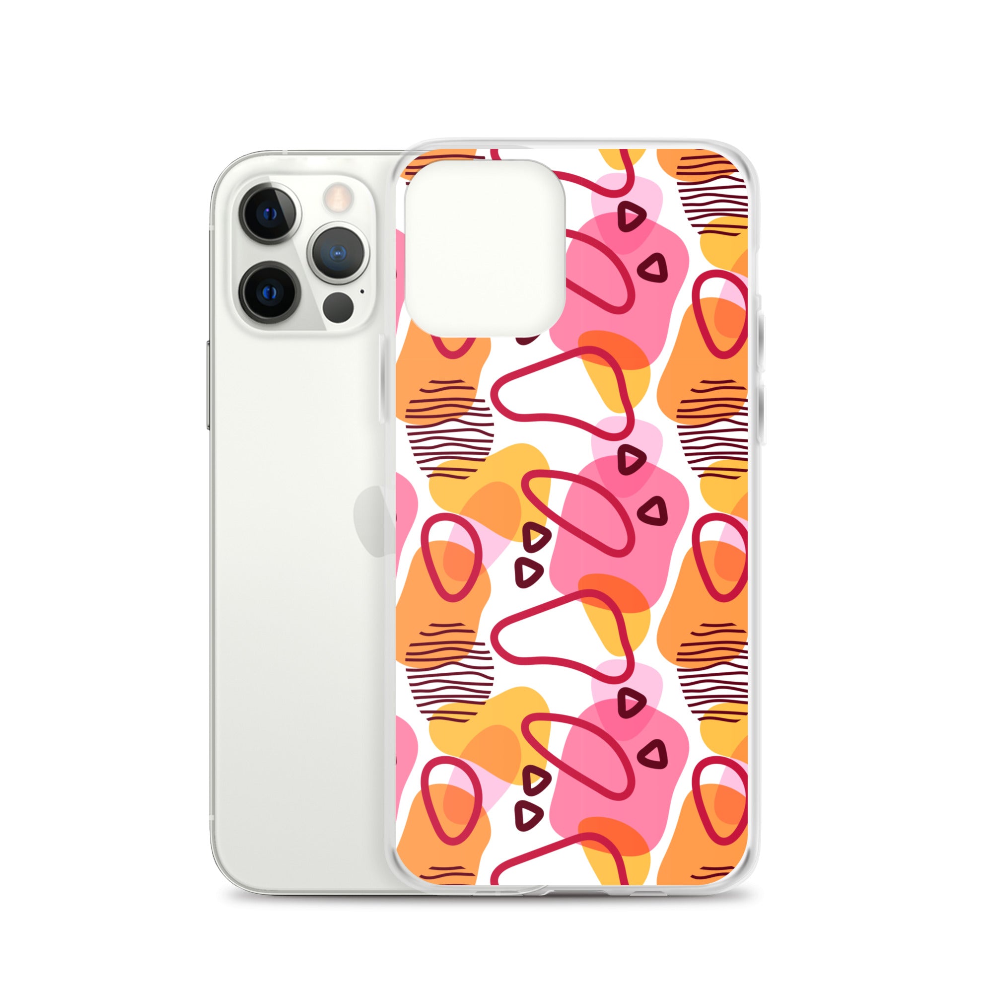 Abstract Doodle Pattern Clear Case for iPhone®