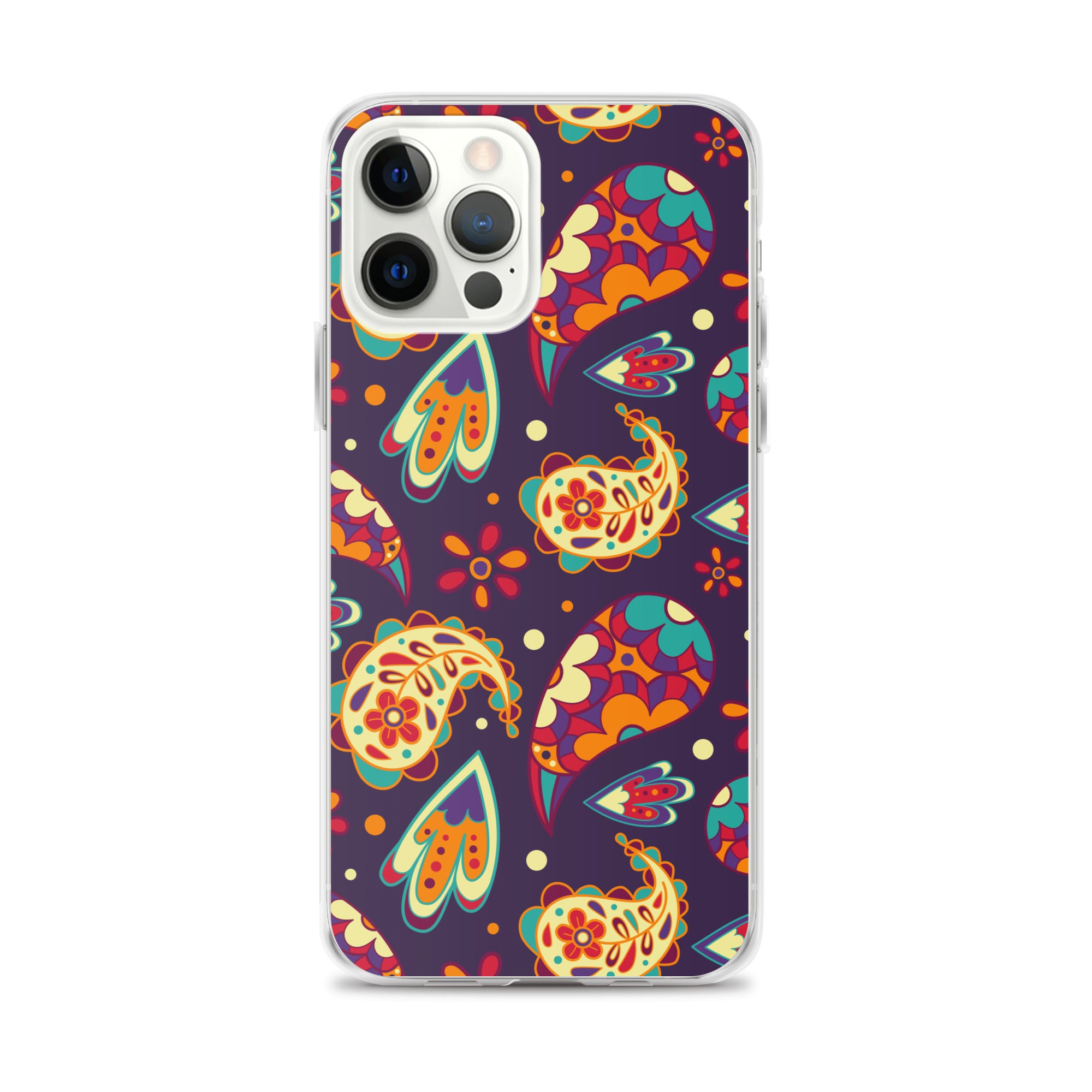 Elegant Colorful Paisley Pattern Clear Case for iPhone®