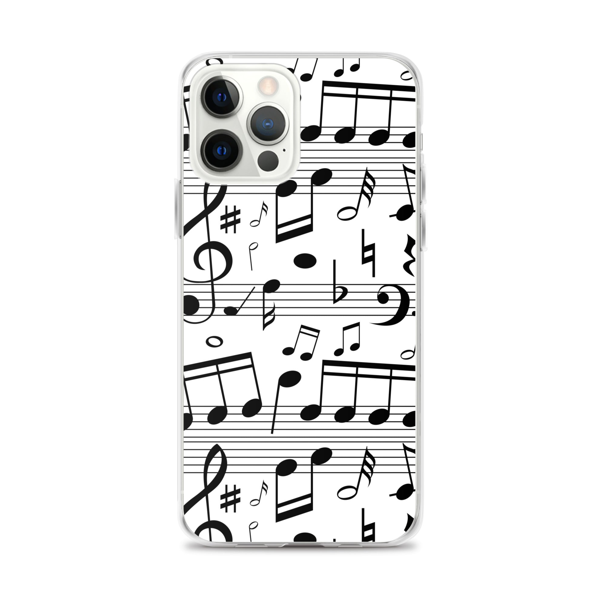 Seamless Music Notes Scales Clear Case for iPhone®