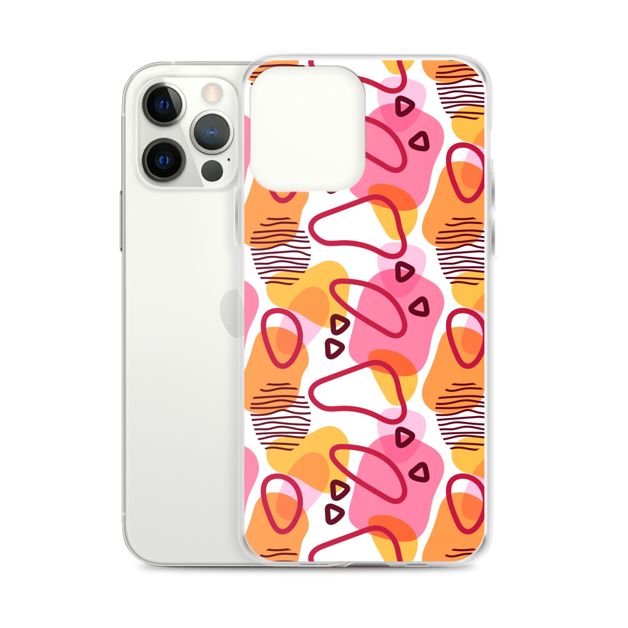 Abstract Doodle Pattern Clear Case for iPhone®