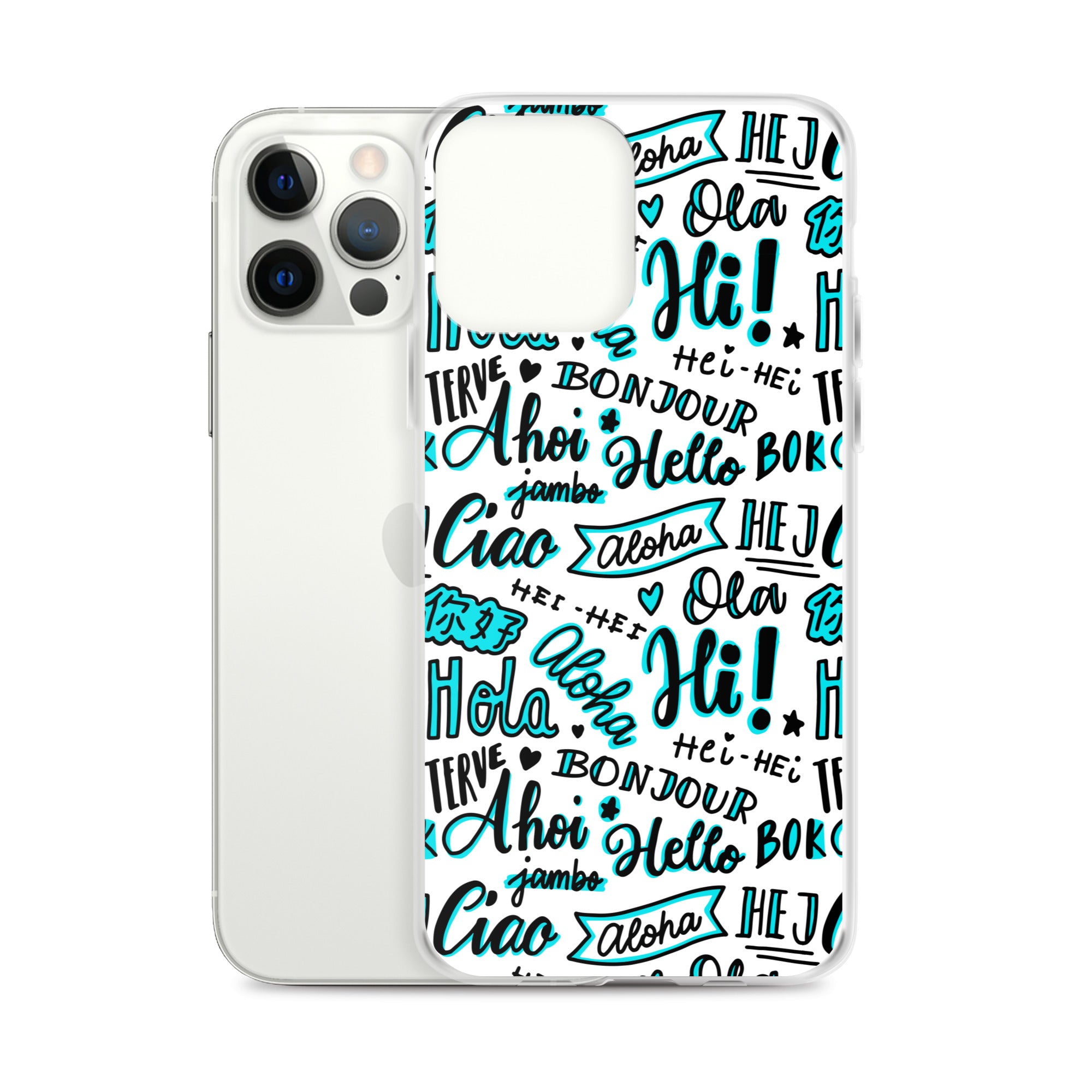 Hello Word Different Languages Clear Case for iPhone®