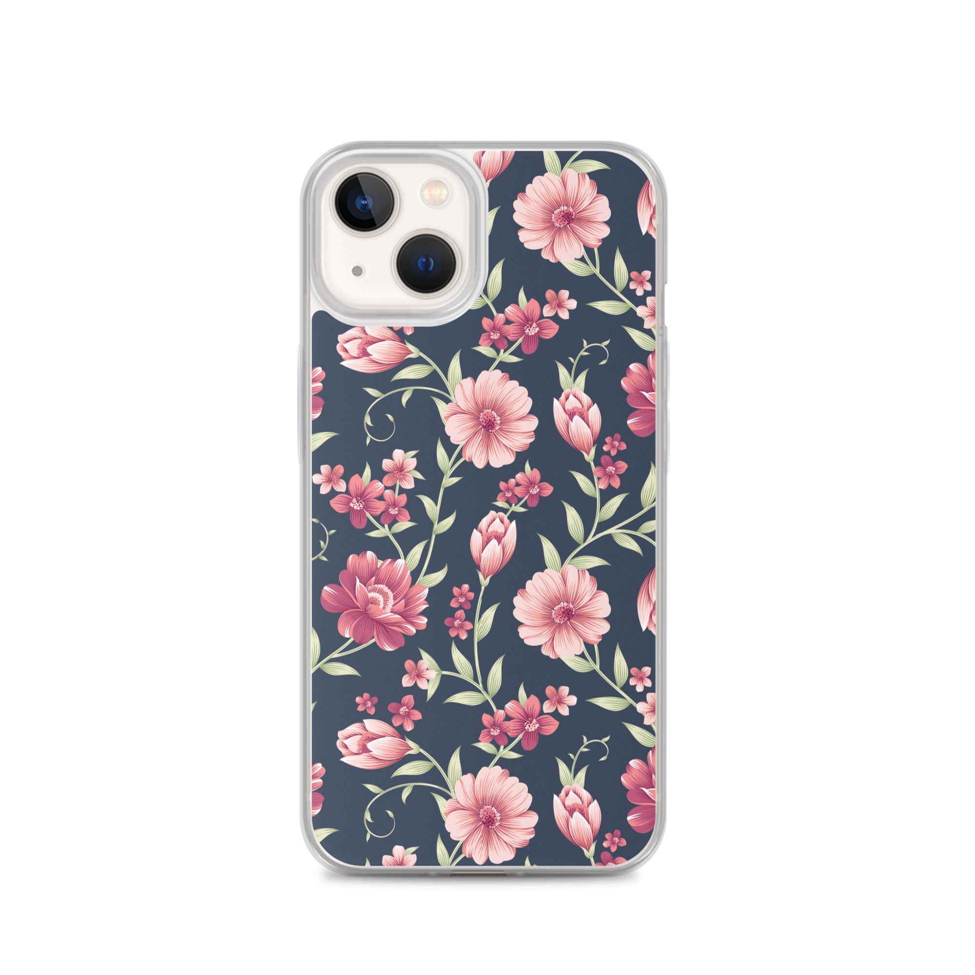 Seamless Vintage Flower Pattern Clear Case for iPhone®