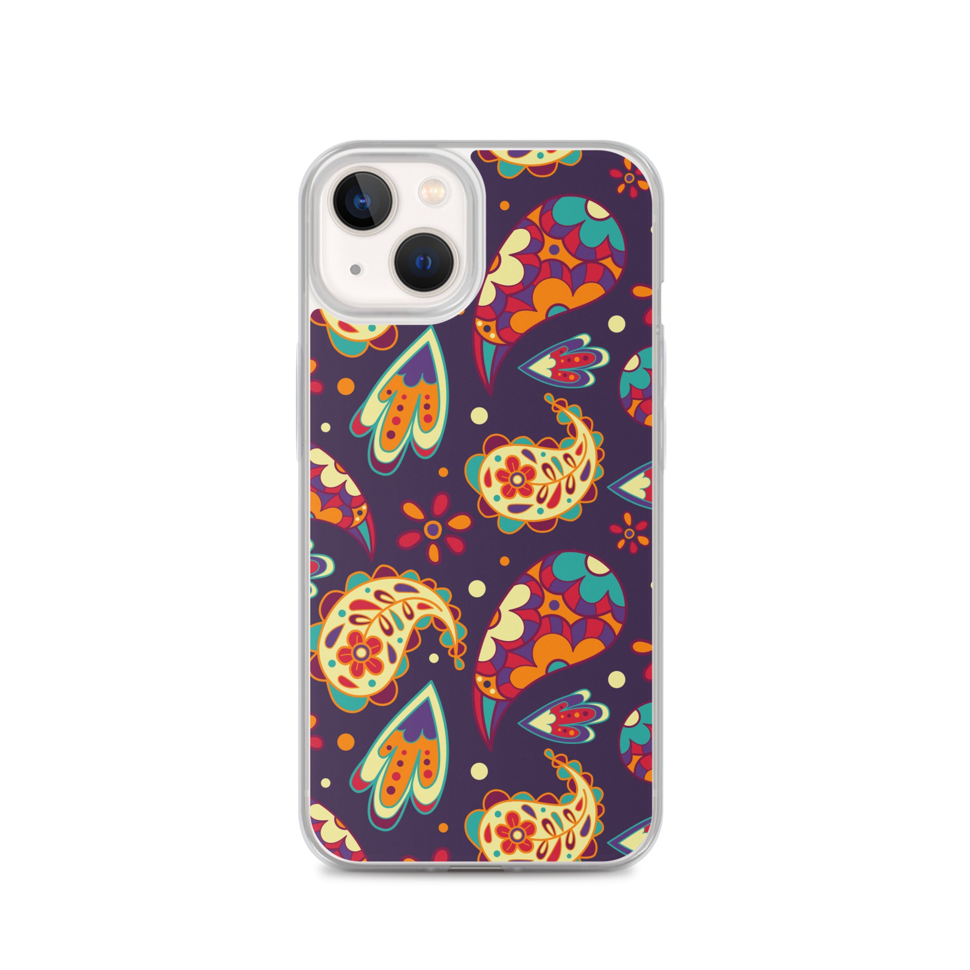 Elegant Colorful Paisley Pattern Clear Case for iPhone®