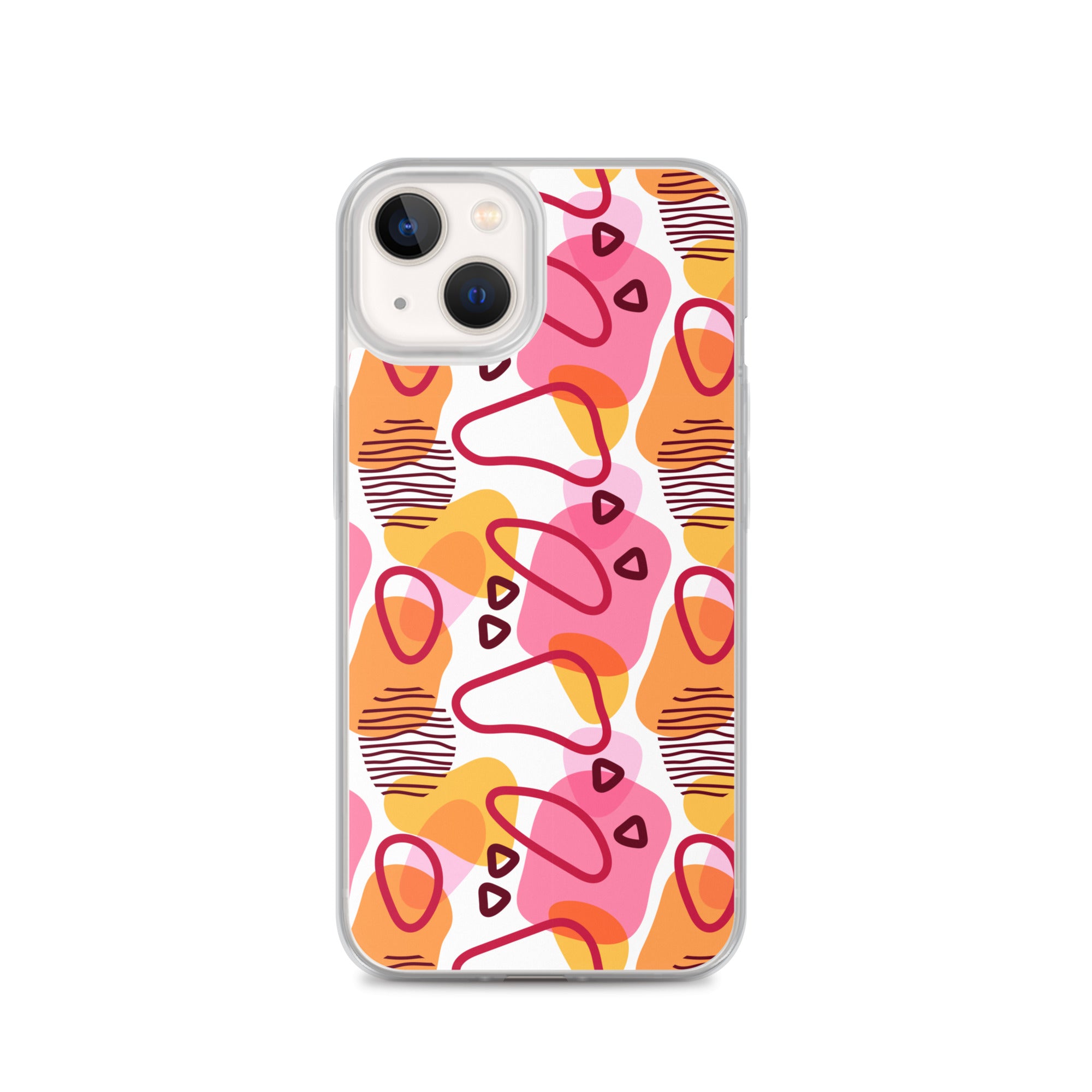 Abstract Doodle Pattern Clear Case for iPhone®