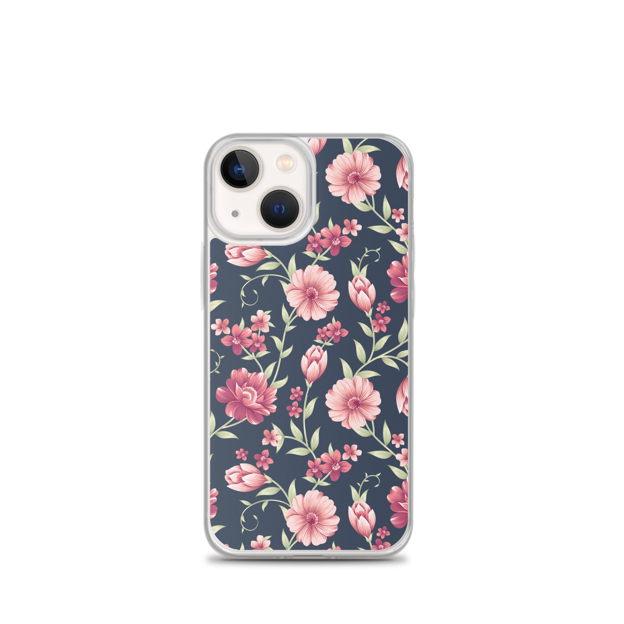 Seamless Vintage Flower Pattern Clear Case for iPhone®