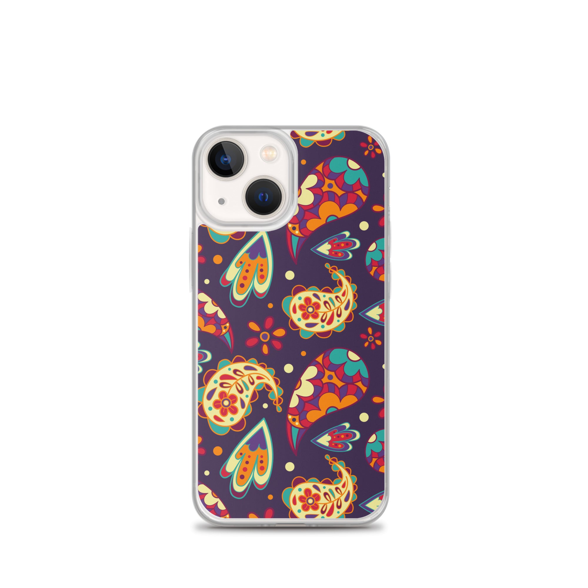 Elegant Colorful Paisley Pattern Clear Case for iPhone®