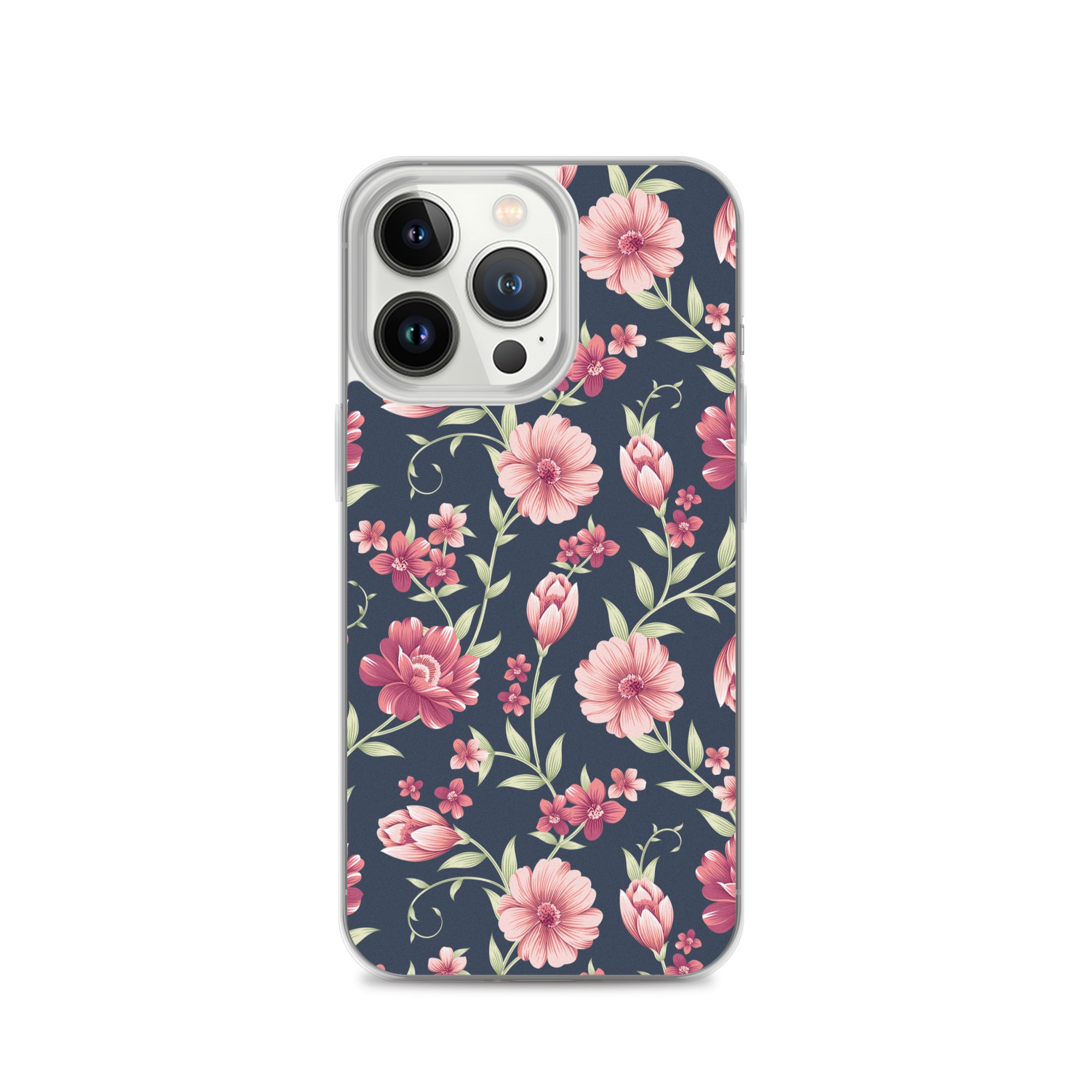 Seamless Vintage Flower Pattern Clear Case for iPhone®