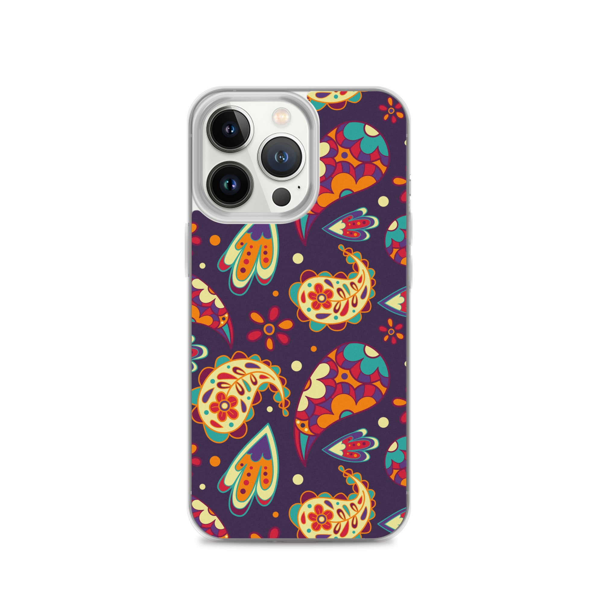 Elegant Colorful Paisley Pattern Clear Case for iPhone®