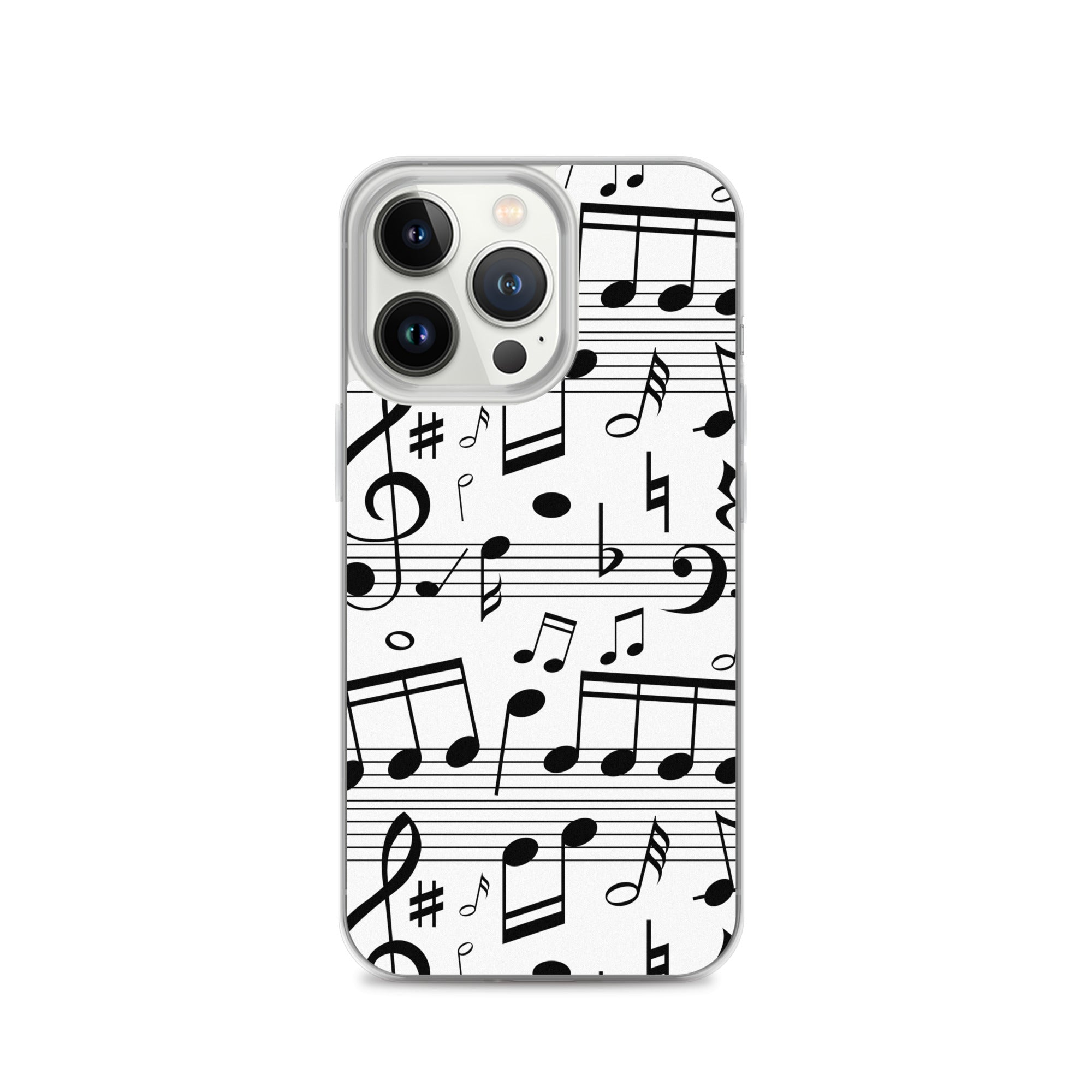 Seamless Music Notes Scales Clear Case for iPhone®