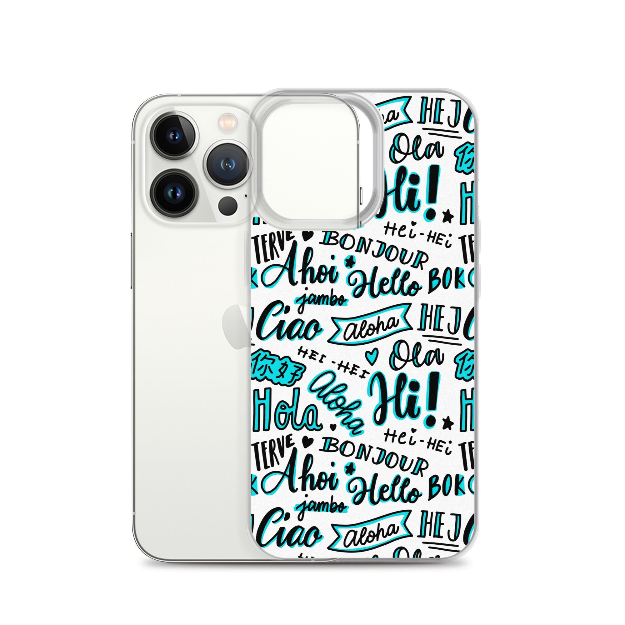 Hello Word Different Languages Clear Case for iPhone®