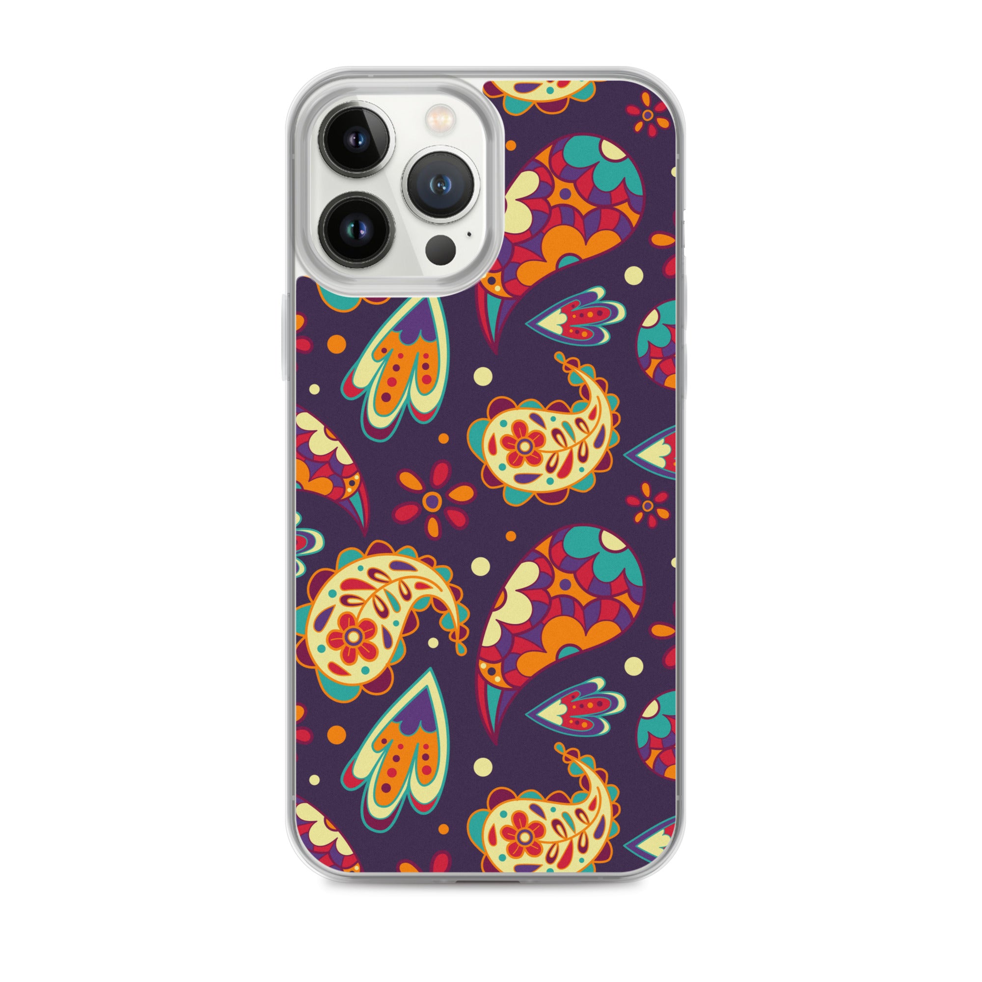 Elegant Colorful Paisley Pattern Clear Case for iPhone®