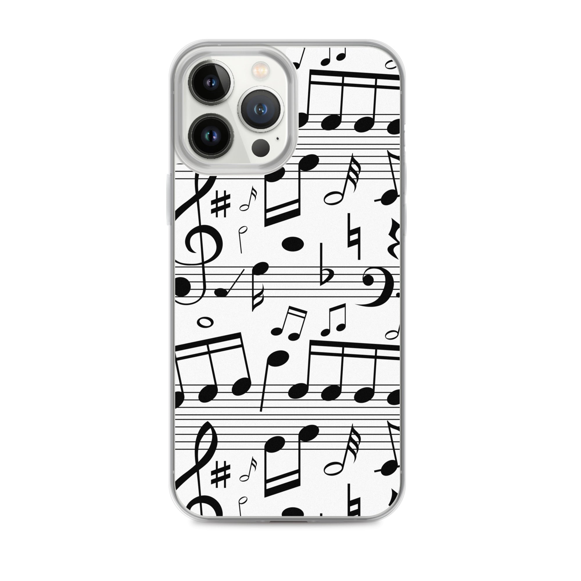 Seamless Music Notes Scales Clear Case for iPhone®